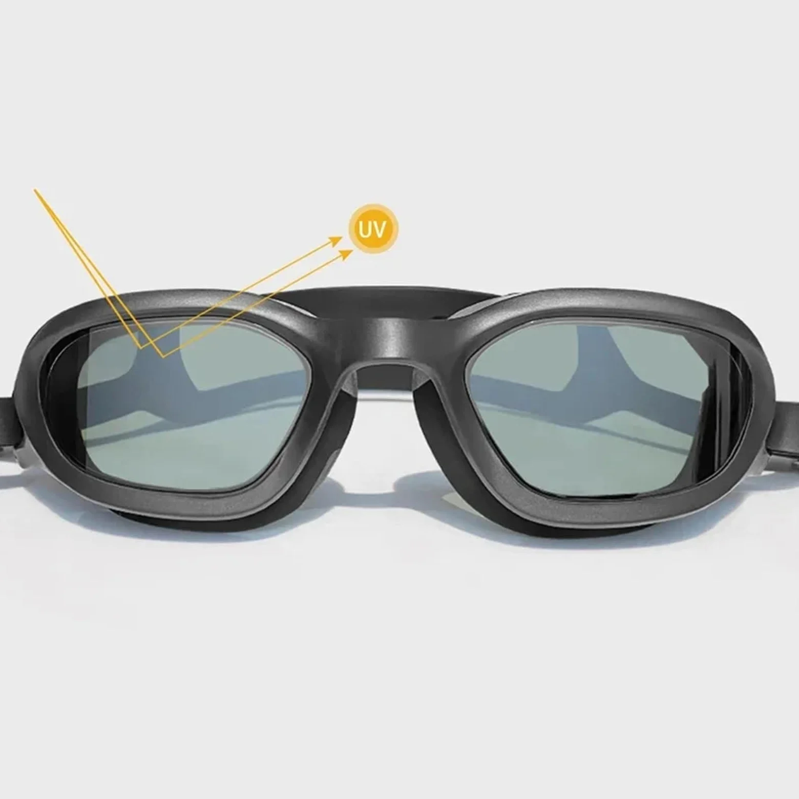 Gafas De Natación Adultos Niños Deportes Para Deportes | Gafas de natación lentes ópticas HD impermeables antivaho gafas de piscina de marco grande