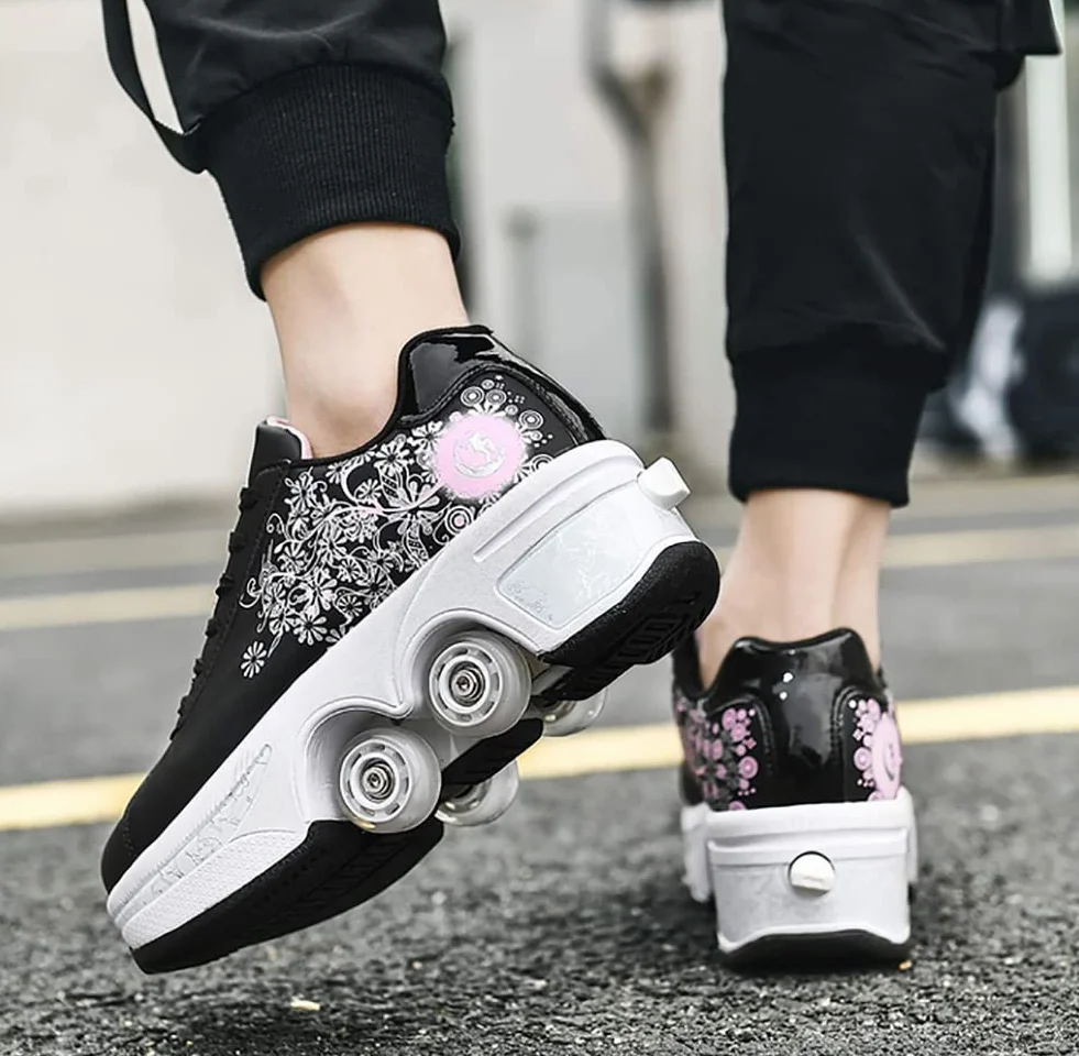 Zapatos con Ruedas para Niños - Patines de Skate, Zapatillas Deportivas