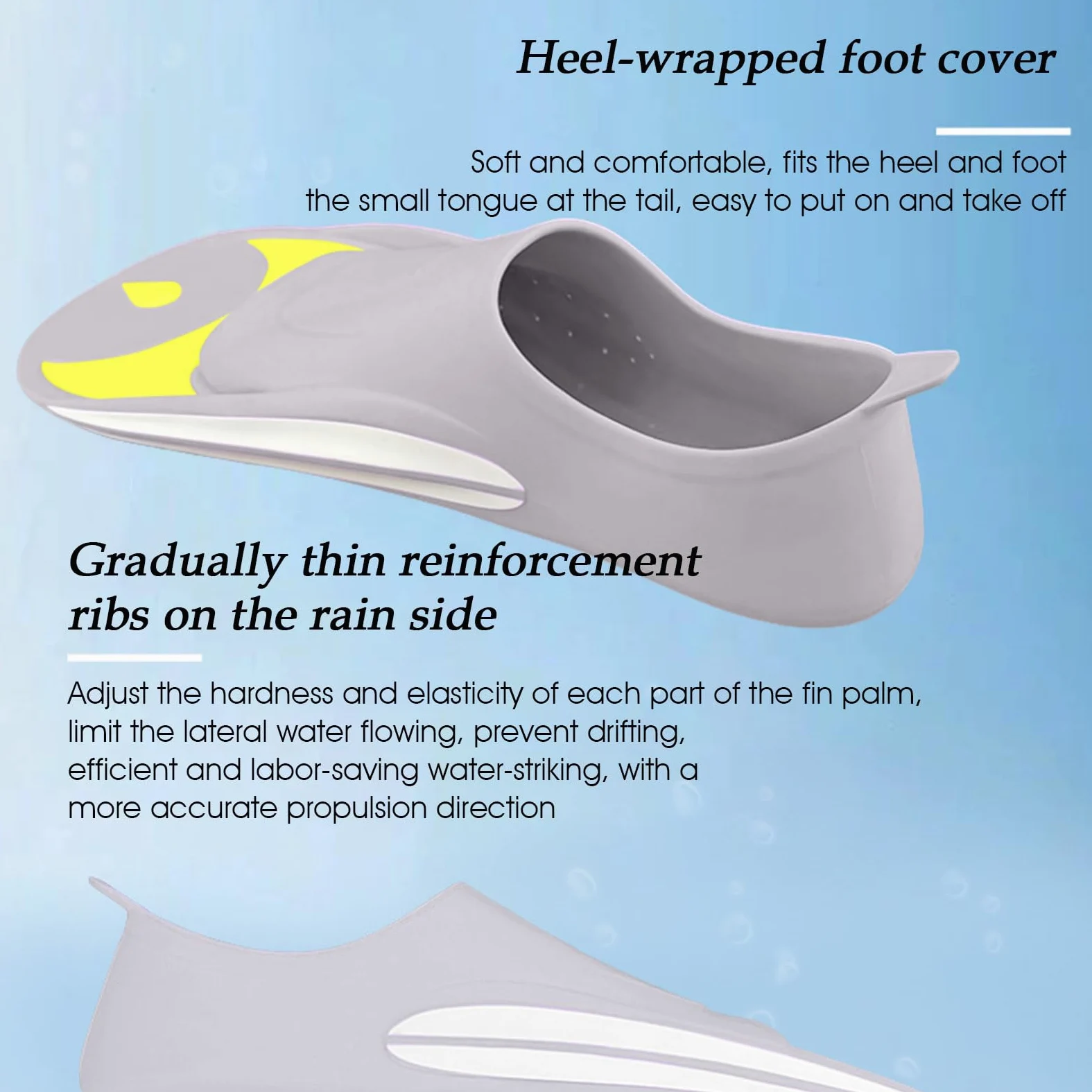 Aletas de natación, ergonómicas, estables, cómodas, aletas de buceo para adultos, para mujeres y niñas, esnórquel, viajes, vacaciones, natación, buceo libre