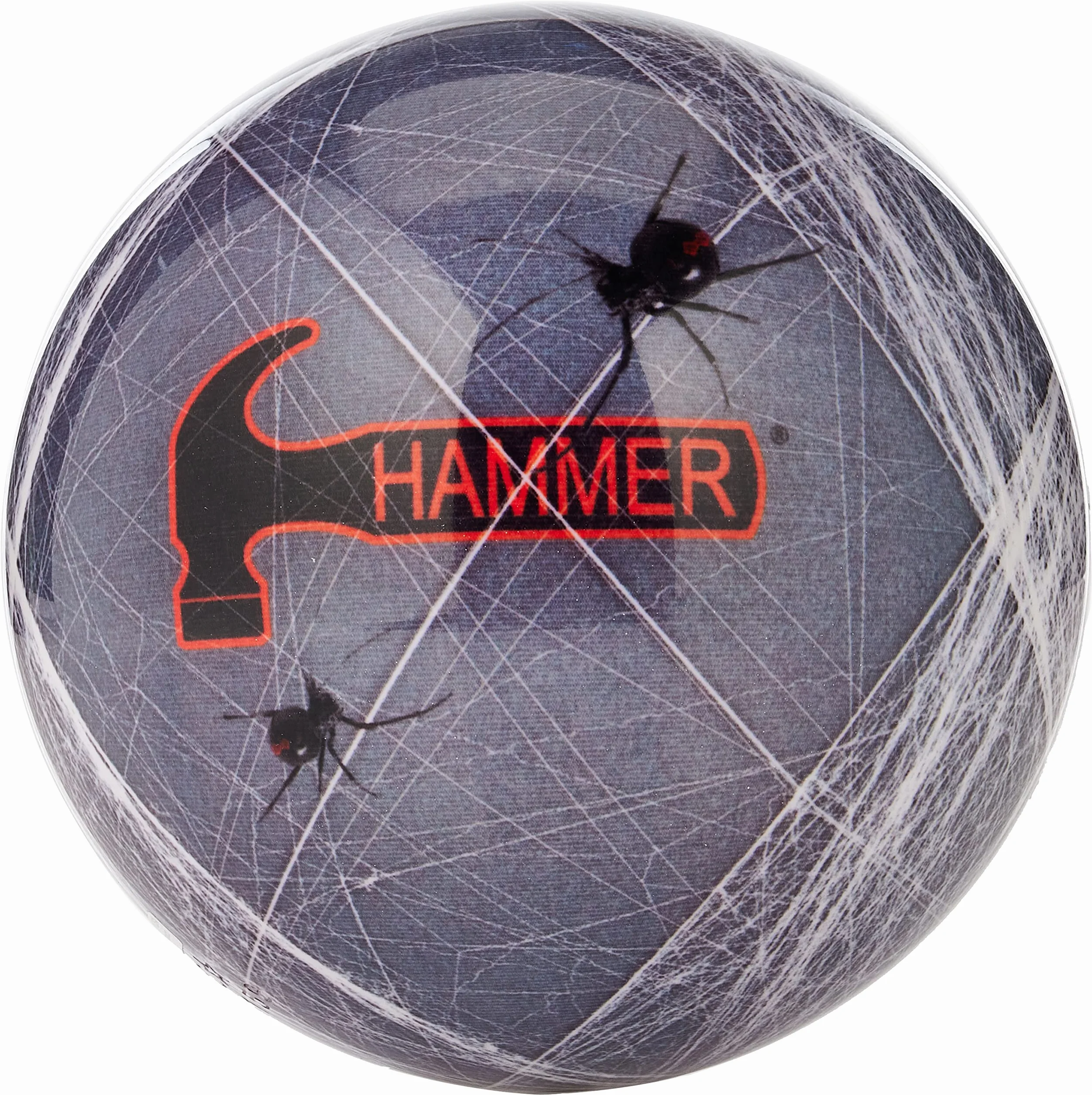Hammer Black Widow Viz-A-Ball - Bola de Bolos, Color Gris y Blanco