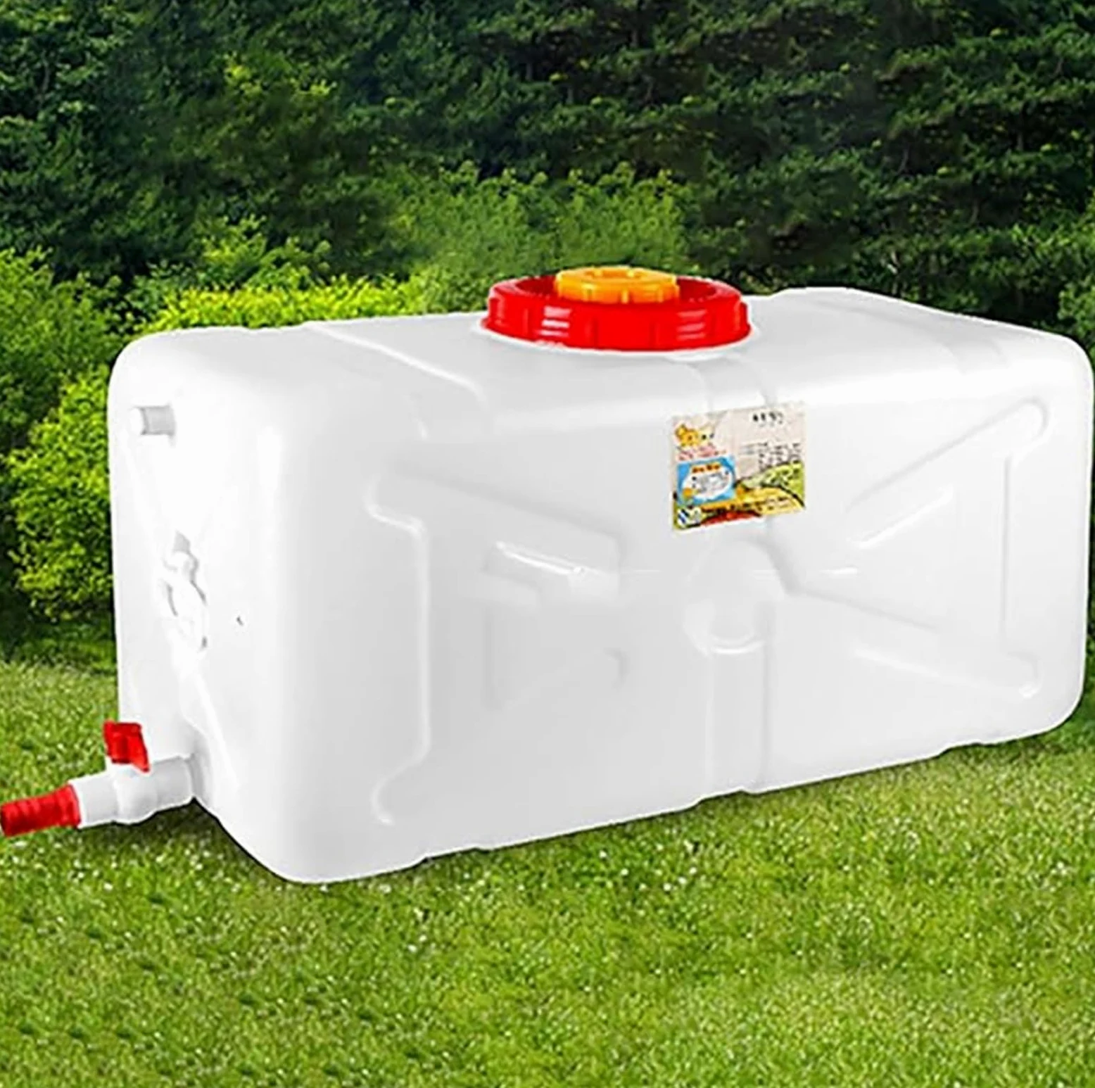 Cubo de Almacenamiento de Agua para Coche, Tanque de Agua portátil con asa para Camping y Viajes al Aire Libre, Tanque de Agua de Gran Capacidad, contenedor de Almacenamiento de AG