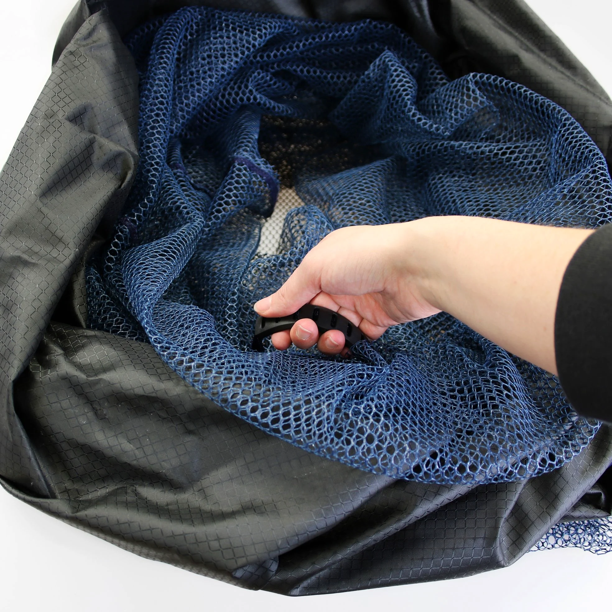 JVS Pro-Zone Gummi Keepnet Square - Rejilla de Goma de 3m para Pesca - Fuerte, Apta para Peces y Viene con una Bolsa de Red Pescadores