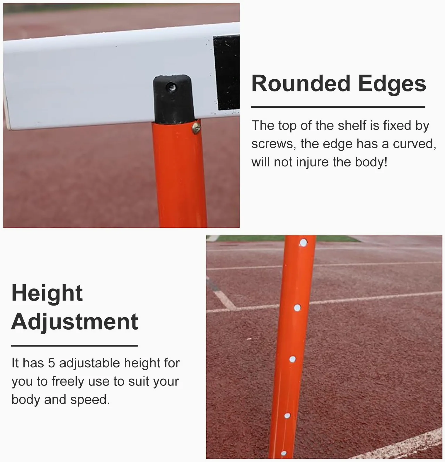 Vallas De Altura Ajustable De Aluminio, Barra De Salto De Pista Y Campo para Entrenamiento De Velocidad De Agilidad, Juego De Postes para Equipos De Práctica Deportiva, Fácil Montaje