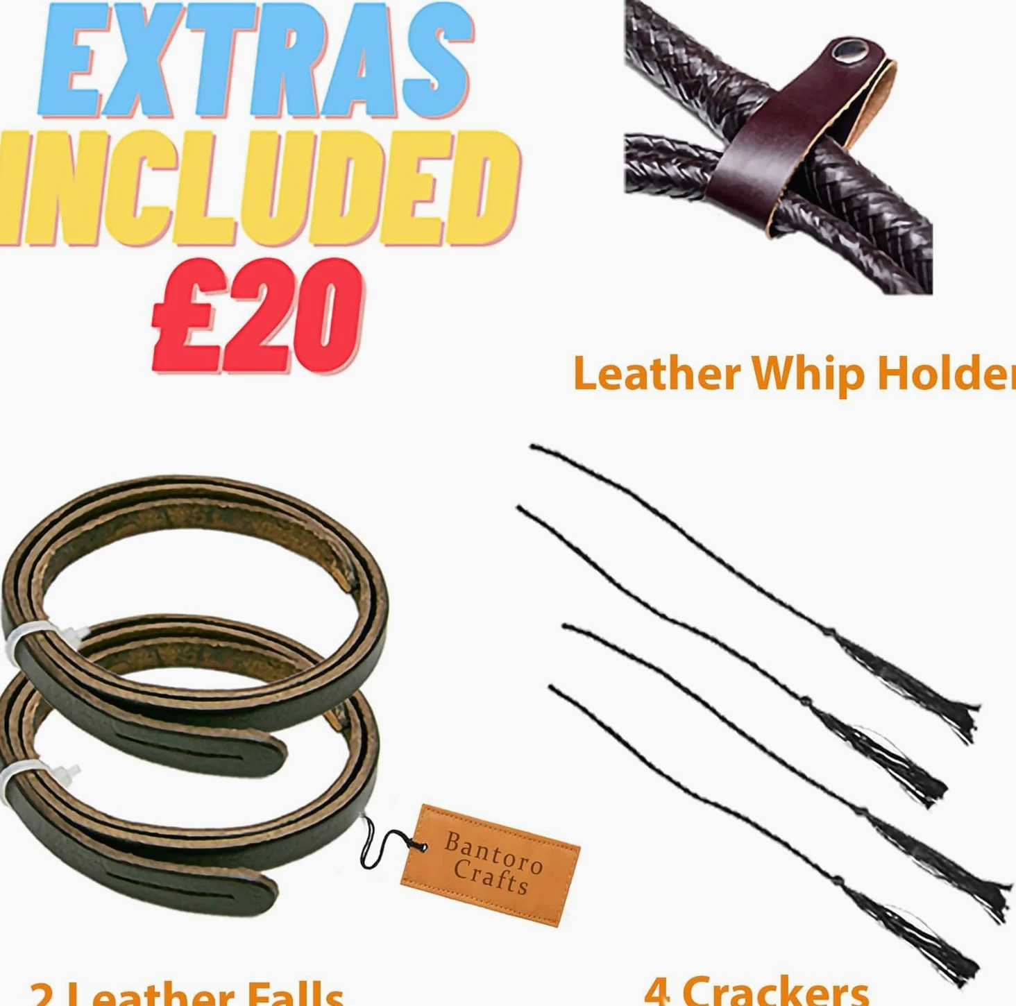 Indiana Jones látigo Cuero de Canguro Bull Whip 16 Hilos Trenzados Bullwhip de Cuero Trenzado Ecuestre, Vientre de Cuero y Refuerzo de Cuero en el Interior, marrón