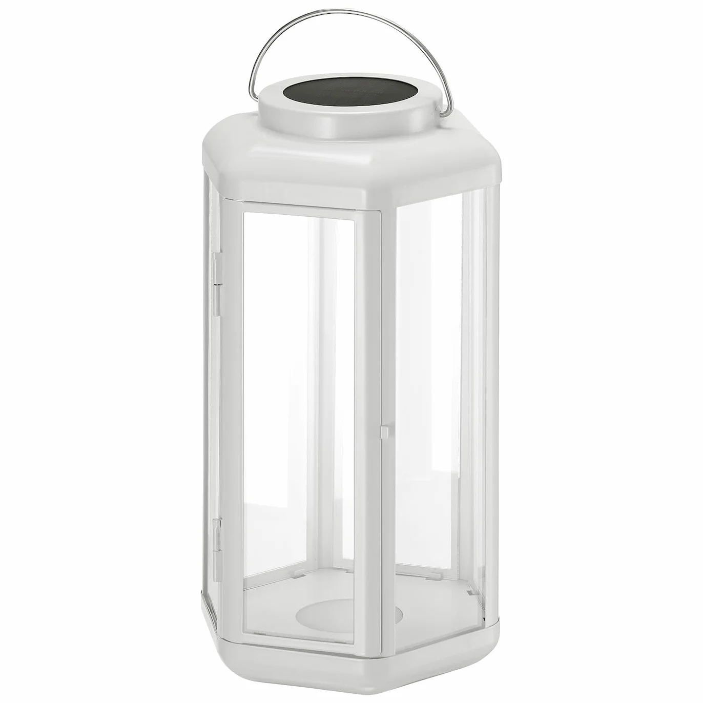 IKEA SOLVINDEN Lámpara de mesa LED solar linterna blanco 28 cm