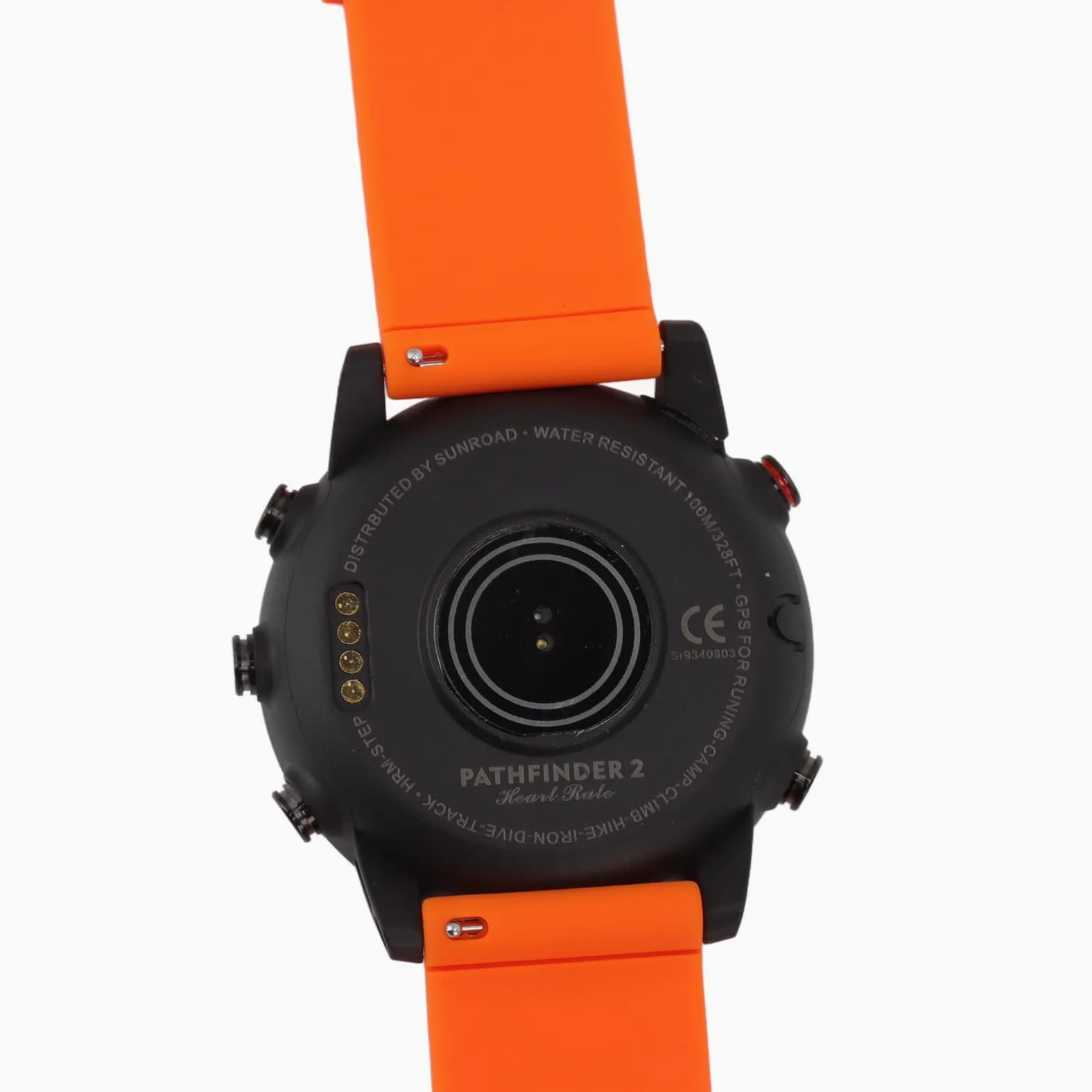 DAUZ Reloj de Ordenador de Buceo, Pieza de Carga USB, Reloj Inteligente Resistente Al Agua con Ubicación de Ruta para Montañismo (Naranja)