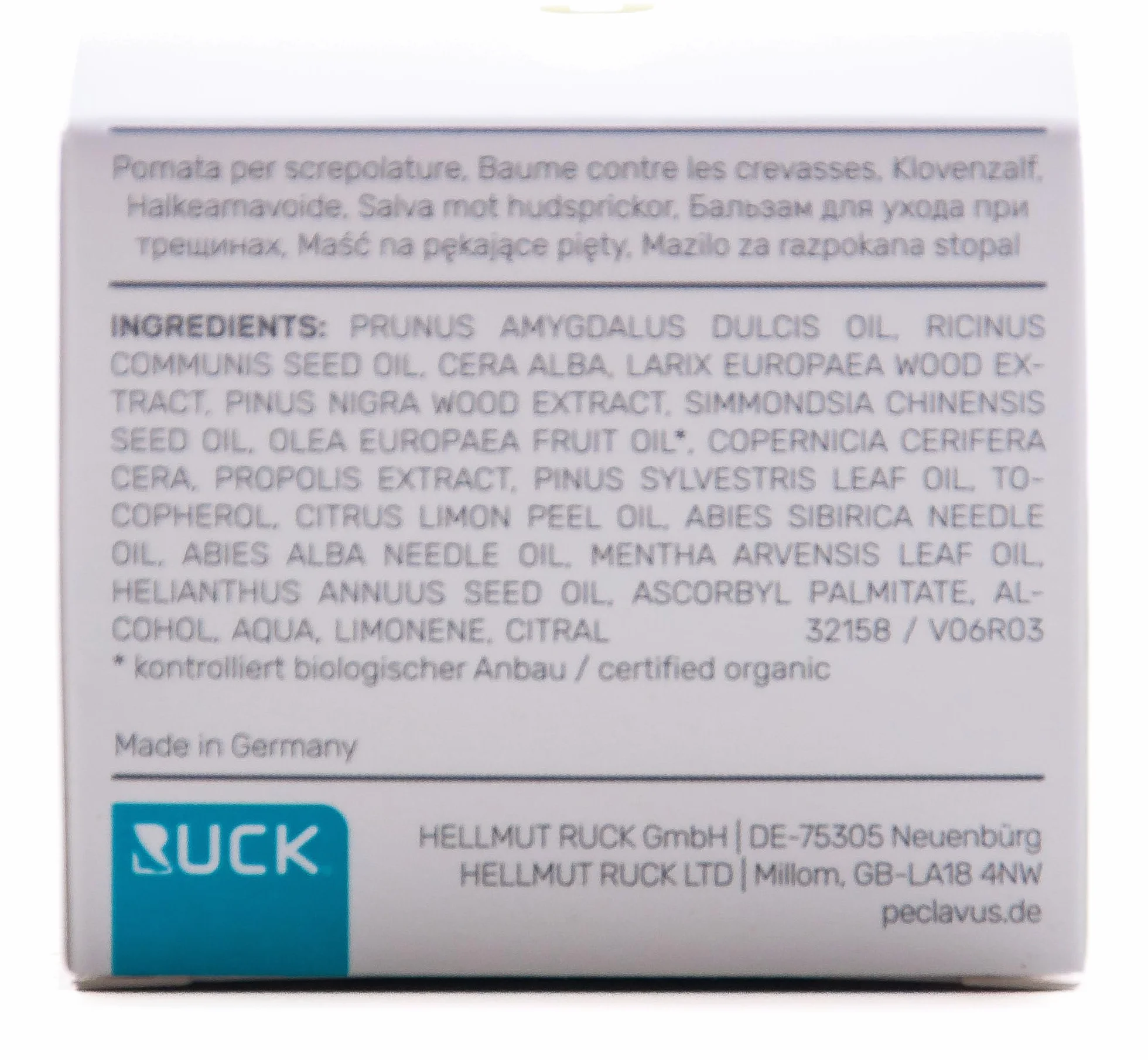 Peclavus Pomada básica de propóleos y cera de canauba para callos y grietas 50 ml