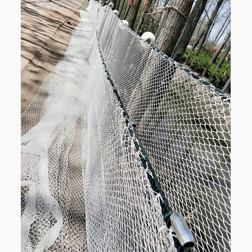 Red de arrastre de nailon para estanque de peces, red de pesca, equipo de redes de arrastre | Malla duradera hecha a mano, tamaño 1.18 pulgadas, altura 6.5-16.4 pies, longitud 32.8 pies