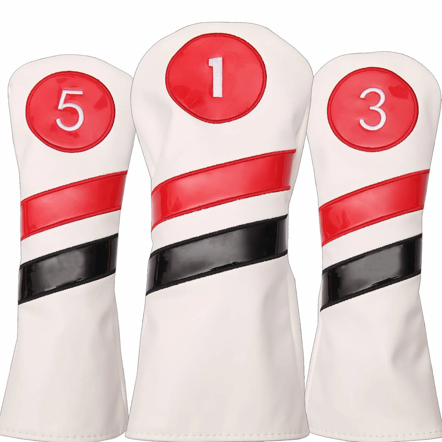 Juego de 3 fundas para cabezas de palos de golf para Driver y Fairway Wood
