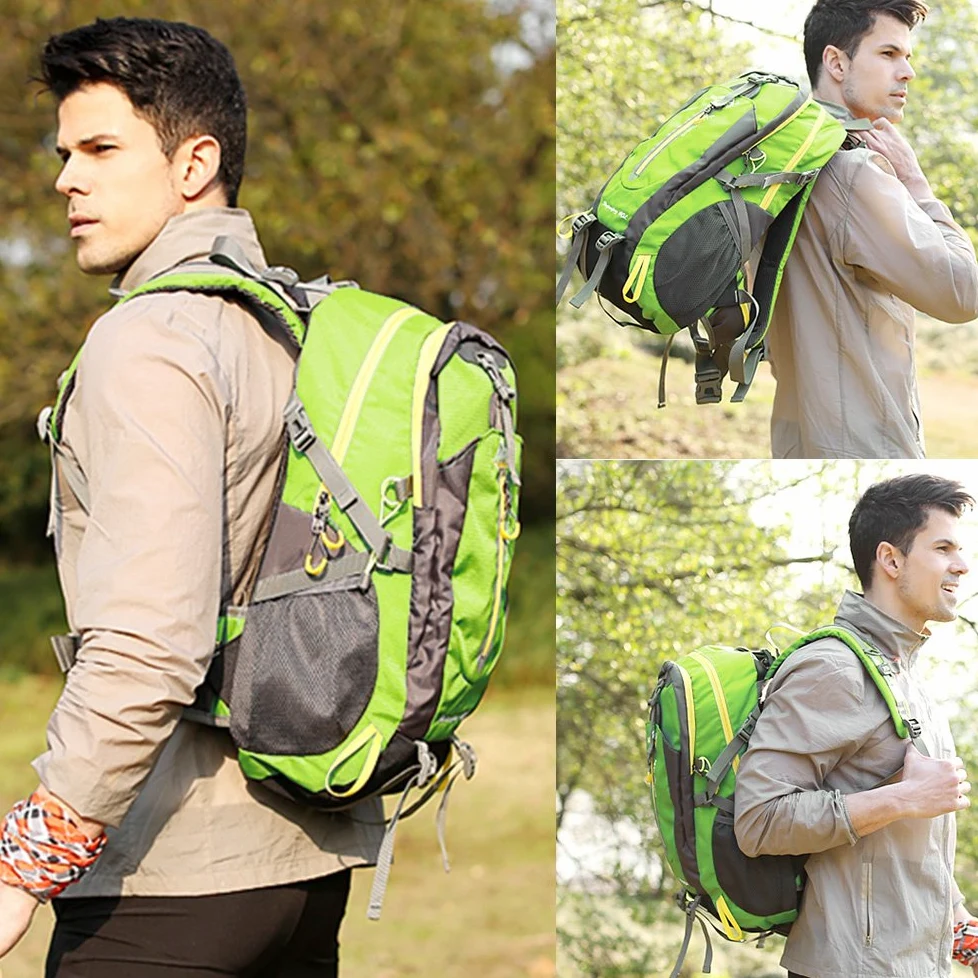 Lixada 40l resistente al agua viaje mochila campamento senderismo mochila portátil senderismo senderismo mochila senderismo Climb espalda bolsas para hombres mujeres