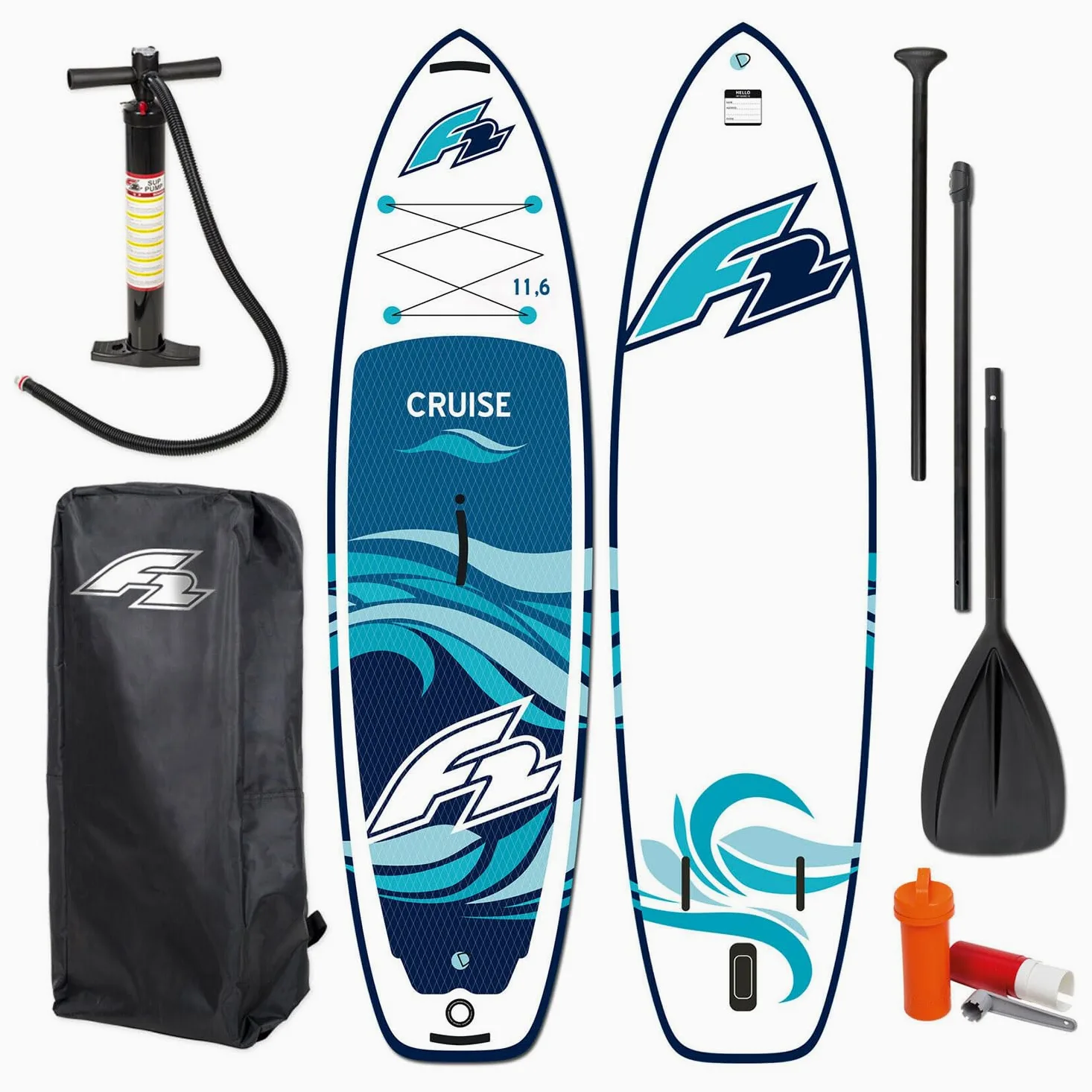 WindSUP F2 - Tabla de surf hinchable con opción de windsurf, para principiantes y avanzados con accesorios