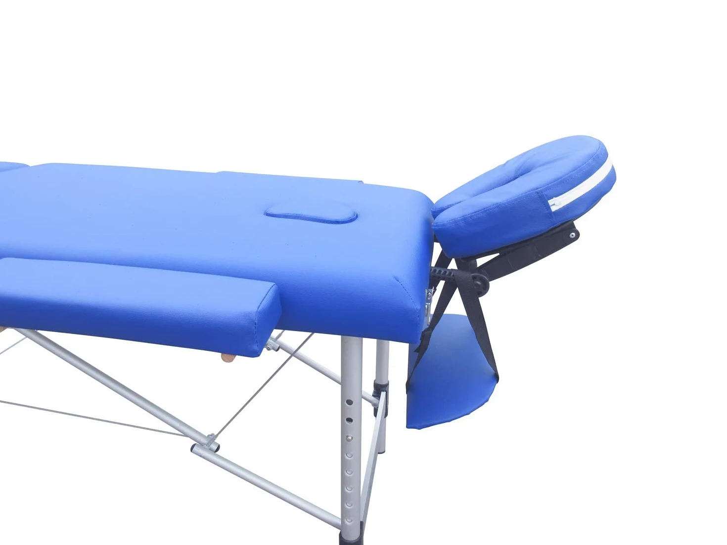Mobiclinic Camilla de Masaje Plegable CA-01 Plus, Aluminio y Polipiel, 186x60 cm, Altura Regulable, Azul