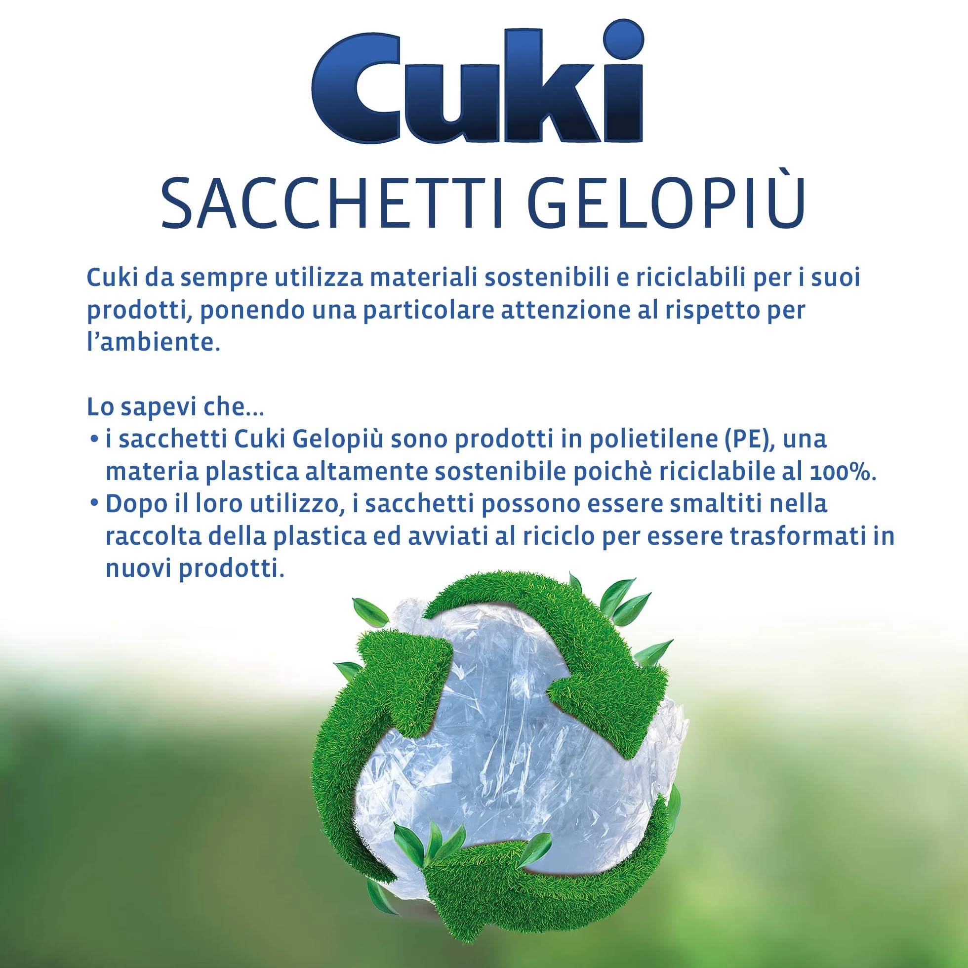 Cuki Gelopiù Bolsas de congelador 7 capas 23x32 cm 2,5 L 20 unidades