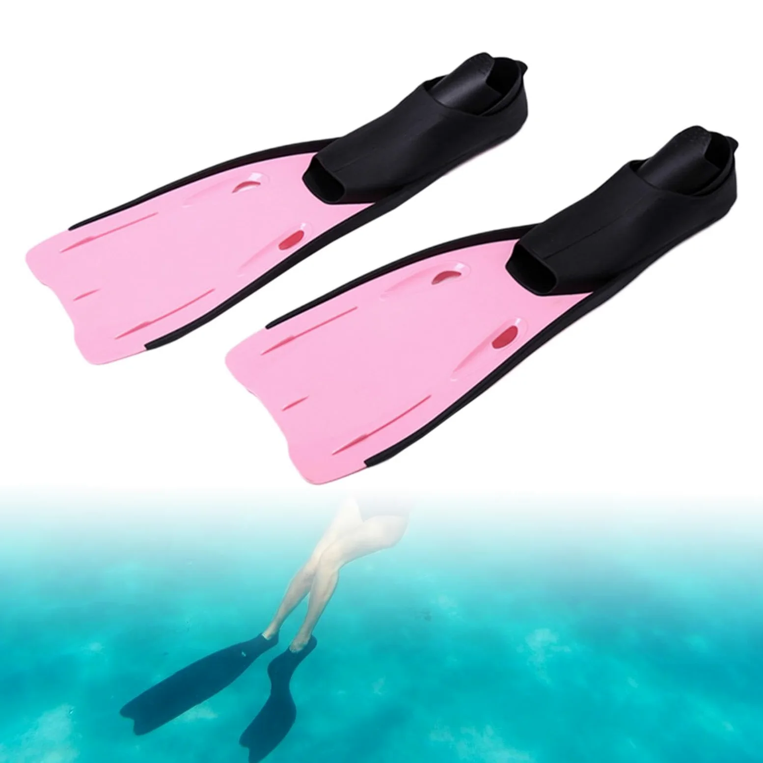 Aletas de Snorkel, Aletas de Buceo, Aletas de Viaje de Pie Completo, Aletas de Natación, Aletas de Natación para Adultos, Hombres Y Mujeres, Equipo de