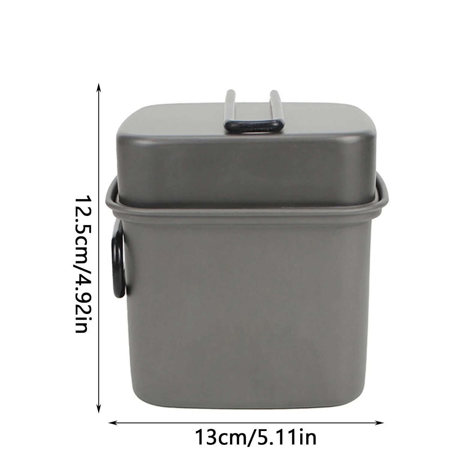 Juego de Utensilios de Cocina para Camping, ollas antiadherentes de | aluminio para exteriores, 5.12 x 5.12 x 4.92 pulgadas, accesorios de equipo de camping, utensilios de cocina multifuncionales