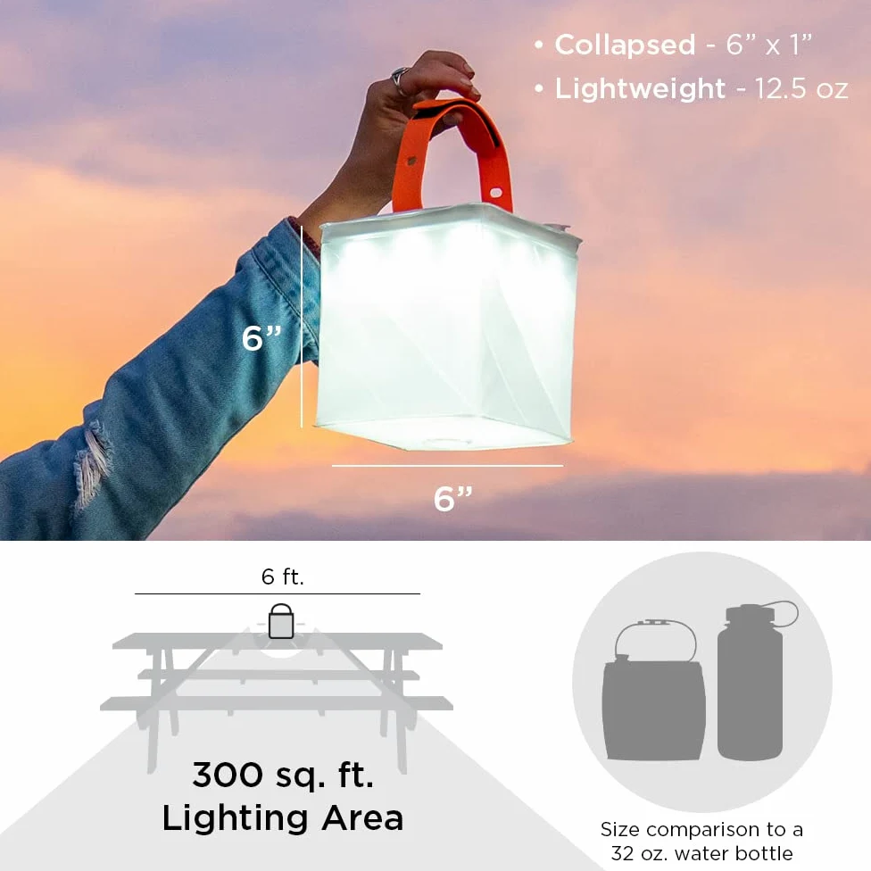 Luminaid Titan - Linterna solar 2 en 1 para camping, conocido por Shark Tank
