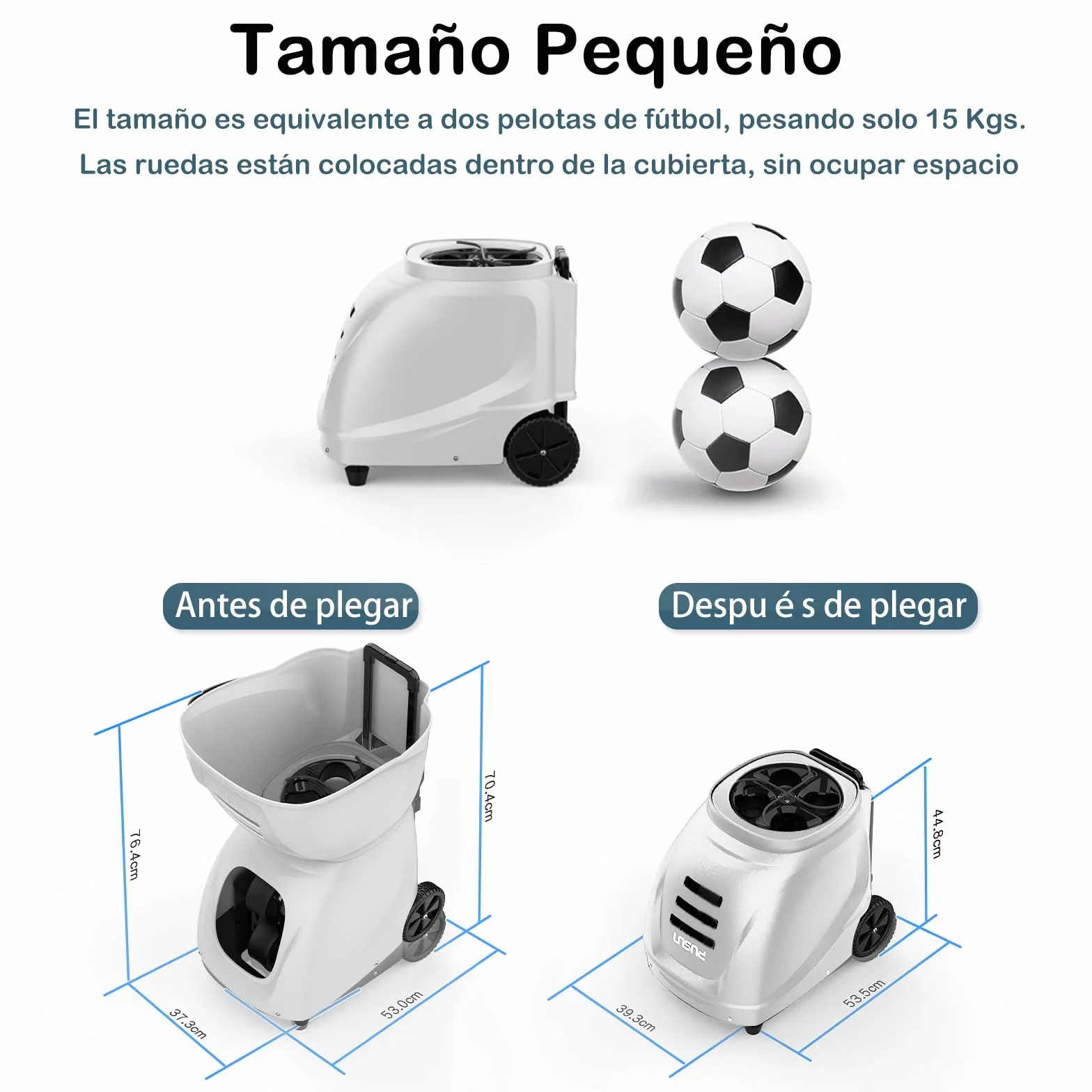 PUSUN PT-MAX Máquina Lanzapelotas de Tenis Avanzada 28 Puntos 26 Modos 140km/h 5-7 Horas Batería