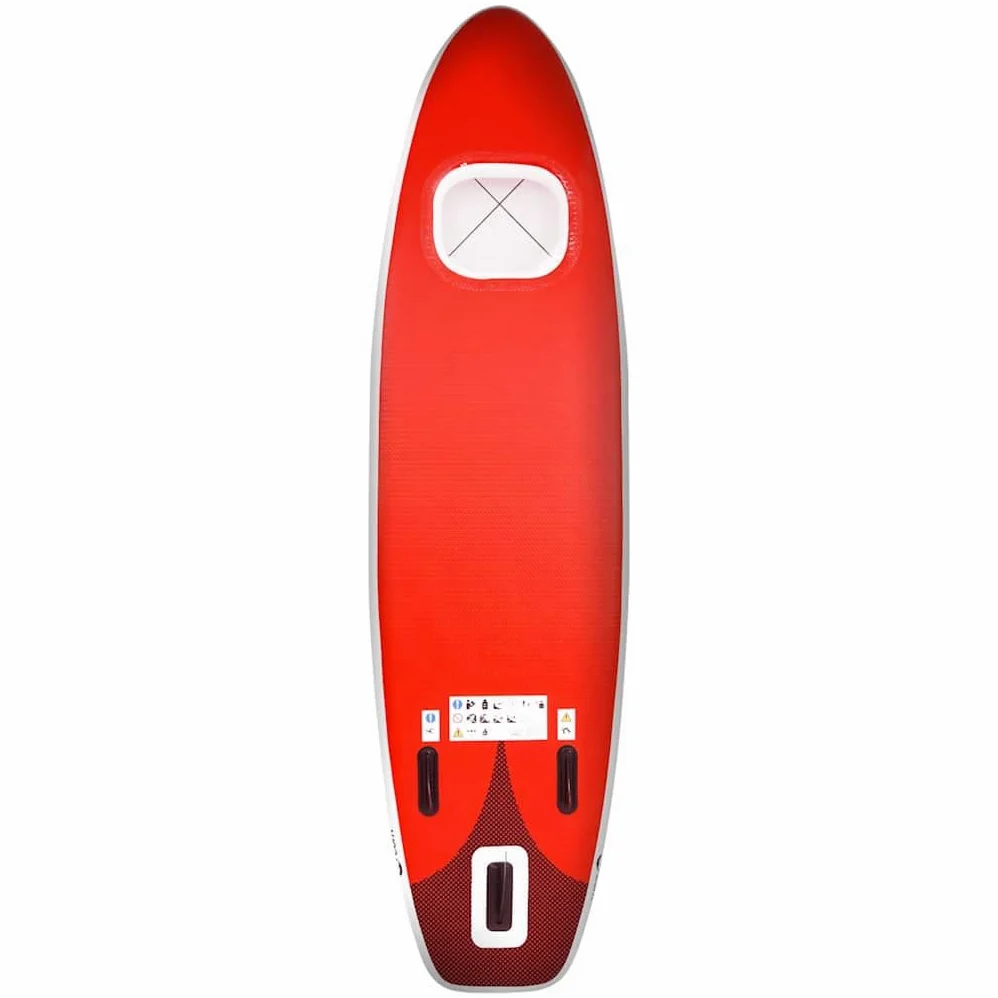 Genérico Set de Tabla de Paddle Surf Hinchable Rojo 300x76x10 cm,Deportes,Actividades al Aire Libre,Deportes acuáticos y navegación Deportiva,Surf,Paddleboards,93382