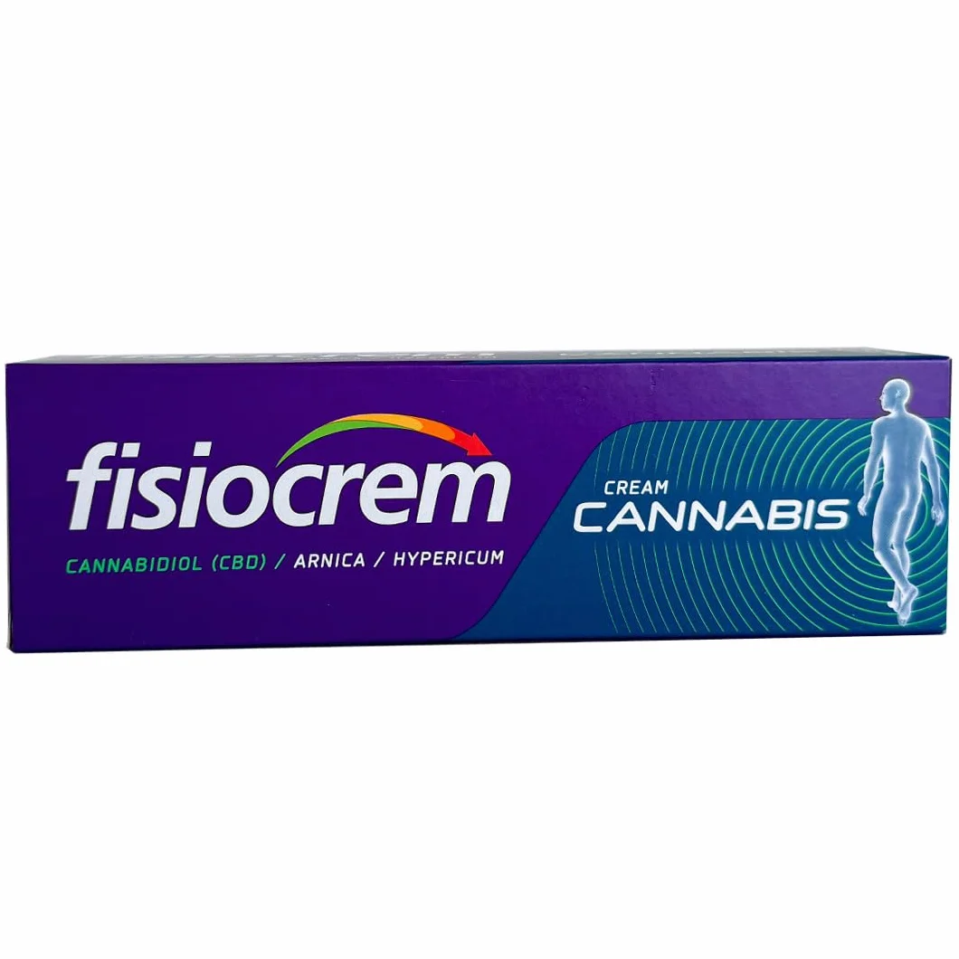 Fisiocrem Cannabis 60 ml Crema Corporal con CBD, Árnica e Hipérico Efecto Calor y Confort
