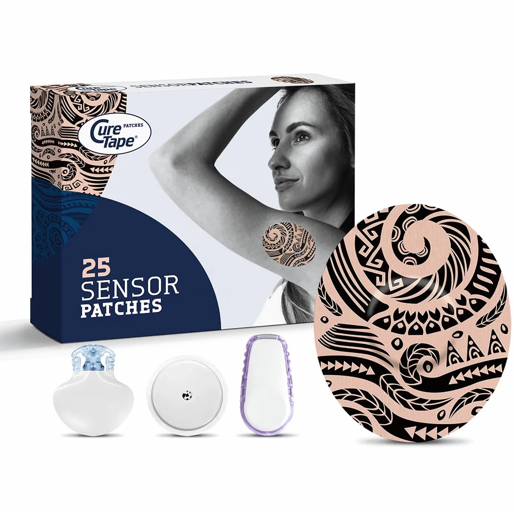 CureTape Sensor Patches Parches fijación sensores Freestyle Libre Dexcom Medtronic Guardian TÜV Tattoo
