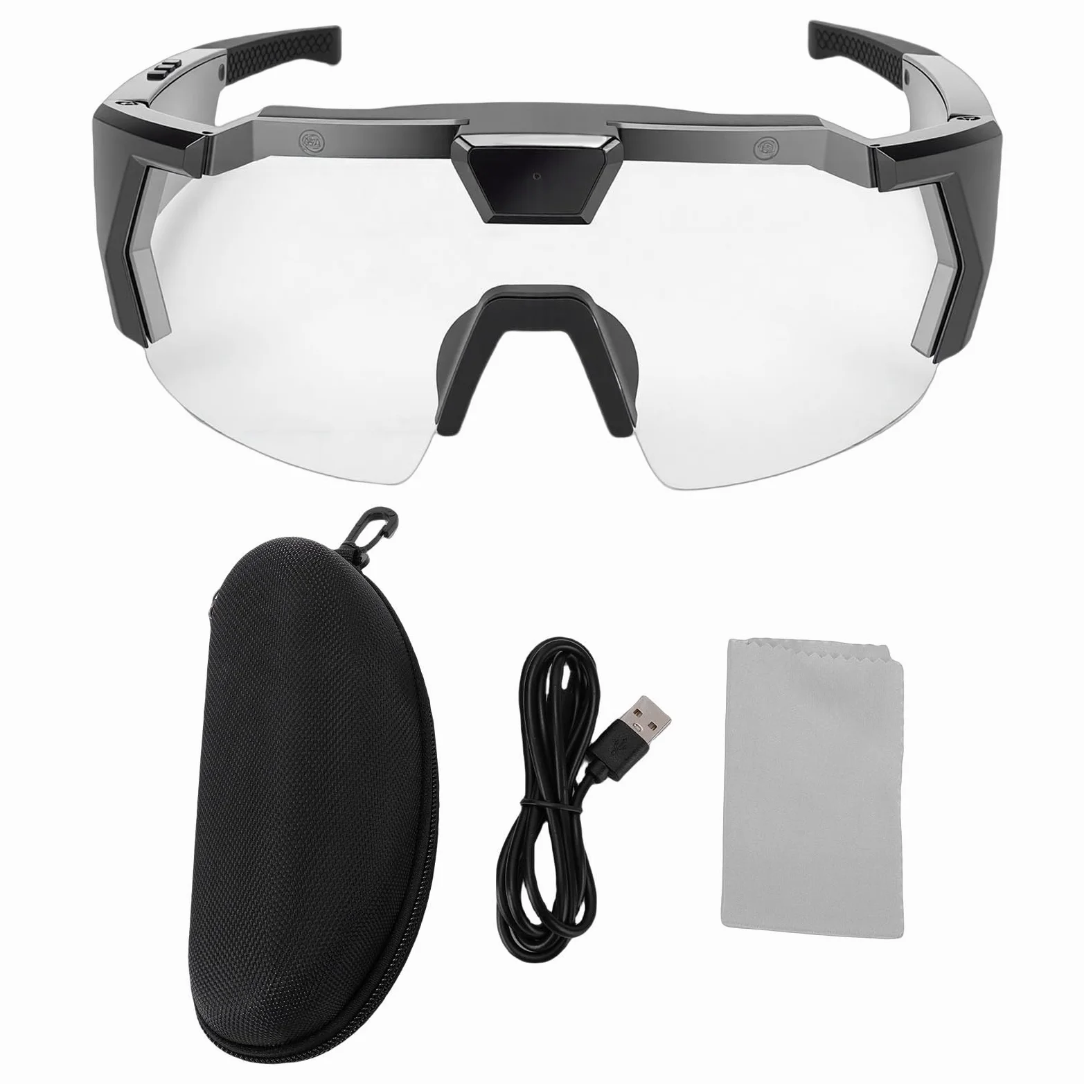 Gafas de Ciclismo con cámara HD 1080P WiFi Gran Angular Cámara Inteligente Gafas Deportivas para Actividades al Aire Libre