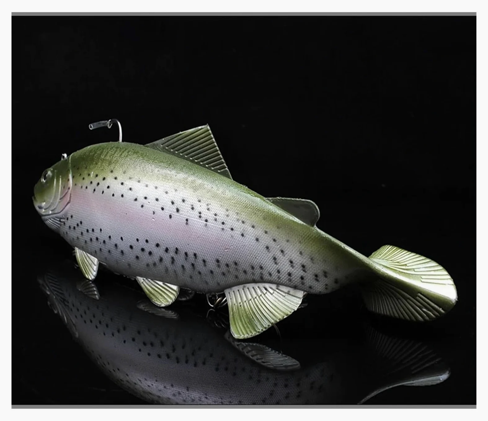Señuelos Pesca Cebo Suave de Aguas Profundas, 30cm, Pesca en el mar, tamaño Grande, señuelo de pez simulado con 3 Ganchos, cebos Artificiales, Swimbait, Cebo con manivela, 1 Uds. Cebo Artificial