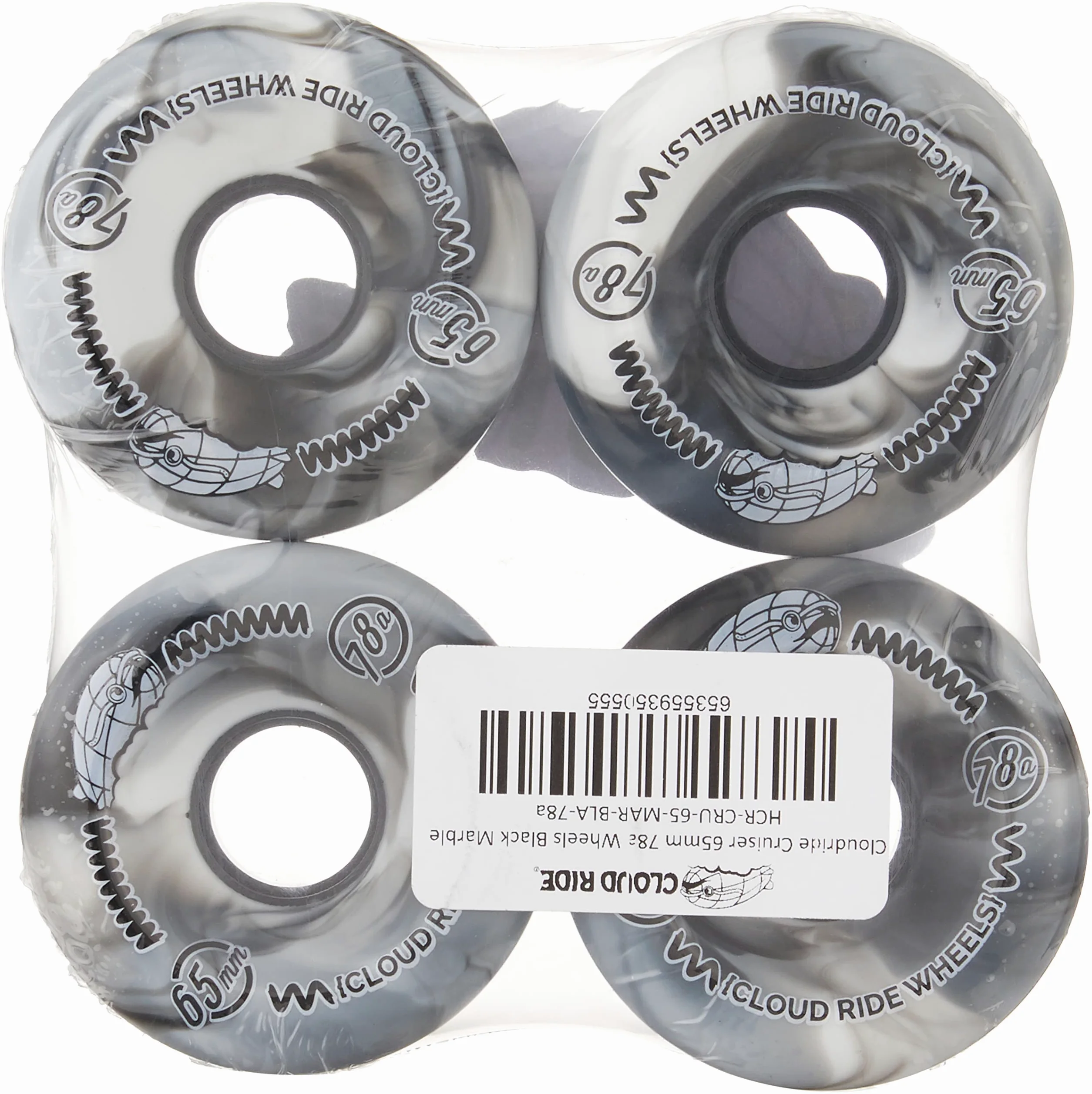 Cloud Ride! Wheels Street Cruiser - Juego de Ruedas de uretano de 65 mm, 78 A