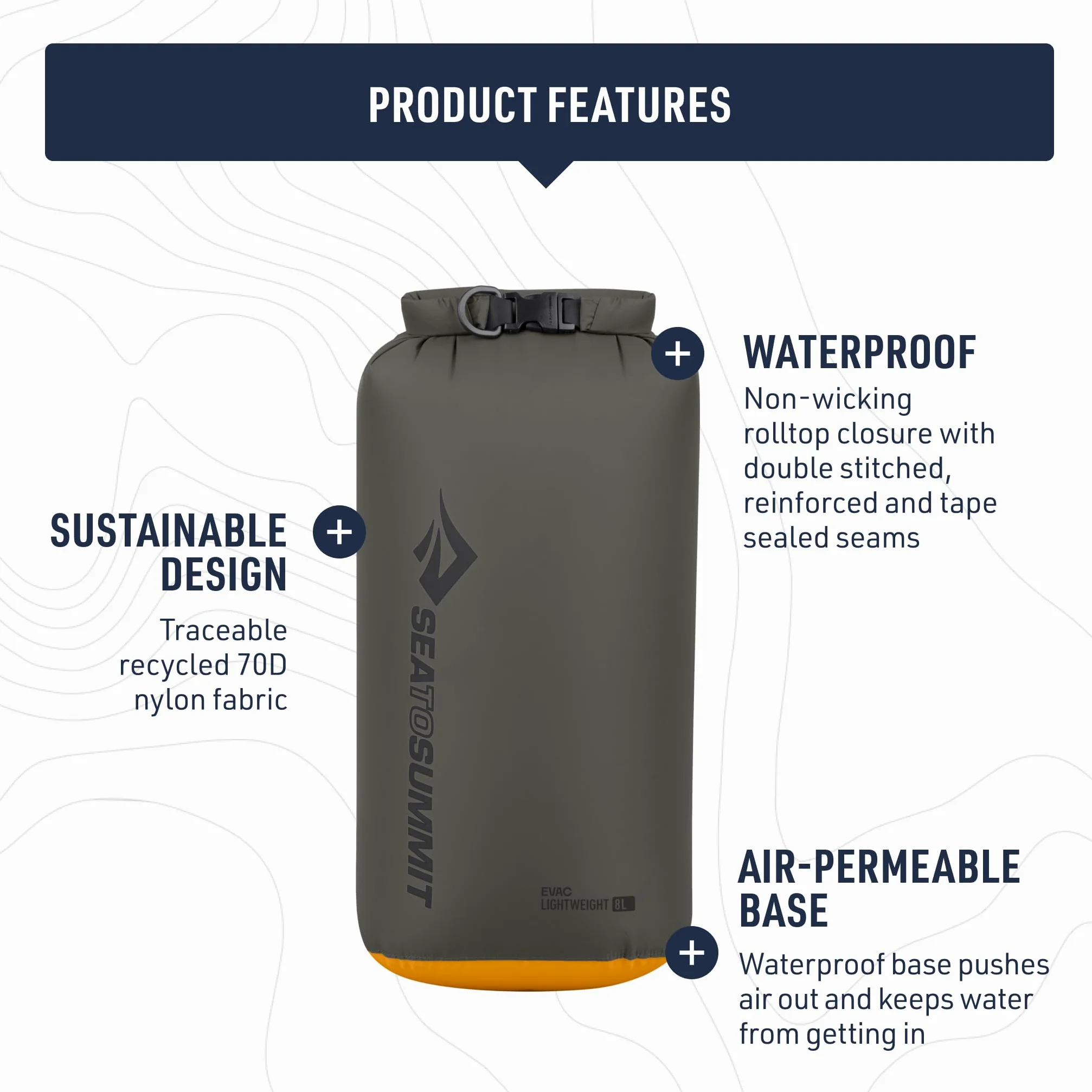 Sea to Summit Evac Lightweight Dry Bag 35L Beluga