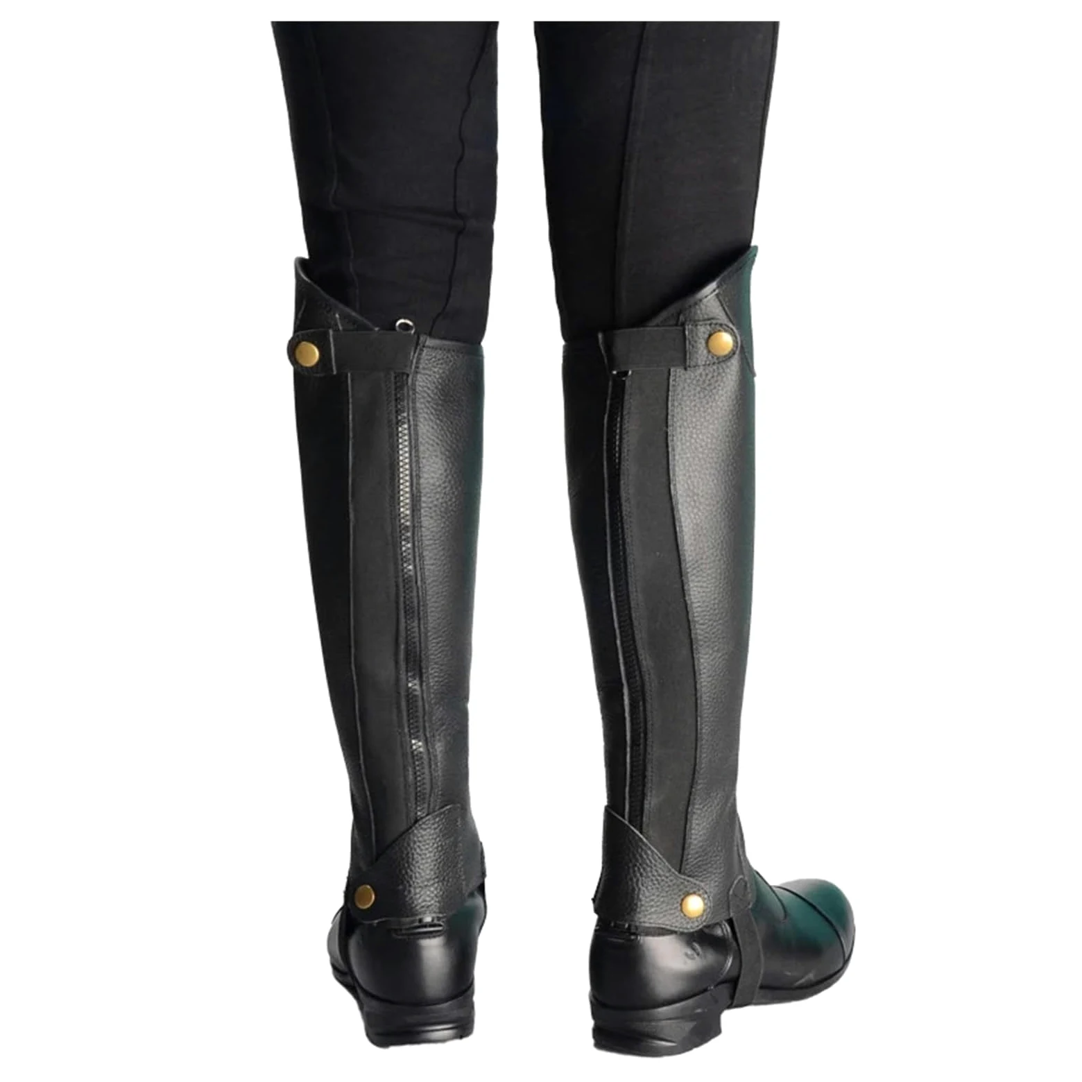 Media CañA EquitacióN Polainas ecuestres de microfibra for botas montar a caballo, protectores corporales, equipo protección suave for caballos