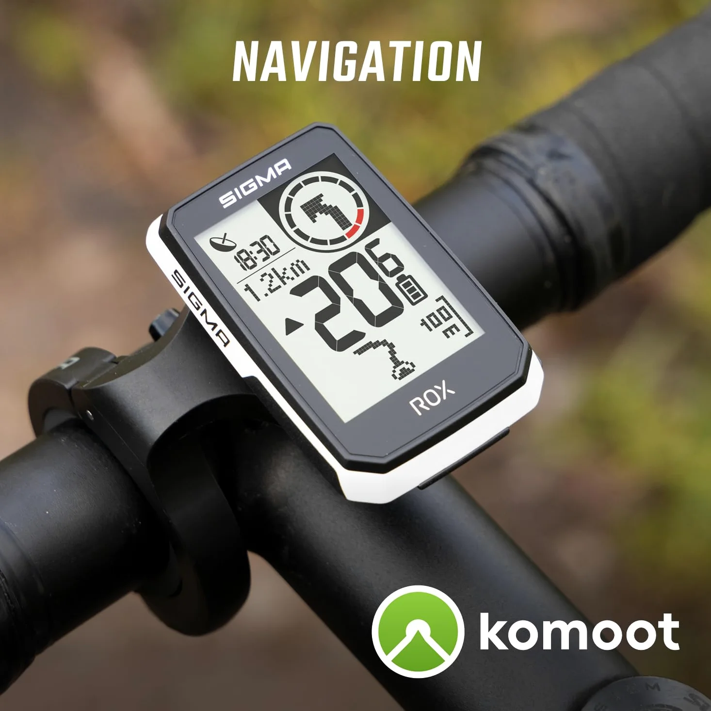 SIGMA ROX 2.0 | Ordenador de bicicleta con GPS y navegación inalámbricos y soporte para GPS | Navegación GPS al aire libre para disfrutar al máximo de la conducción