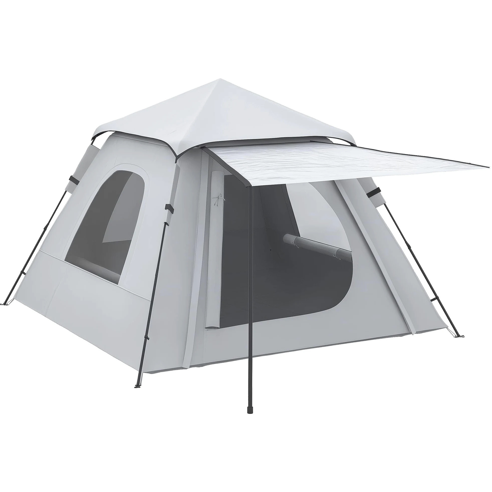 Outsunny Tienda de Campaña Pop-up 2-3 Personas Impermeable 2000 mm UV50+ 210x210x150 cm