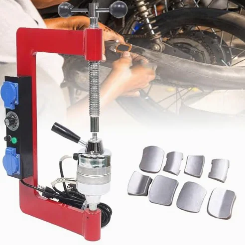 Máquina de vulcanización de neumáticos, vulcanizador de neumáticos automático con control de temperatura de temporización, herramienta de reparación de calefacción de neumáticos para taller de