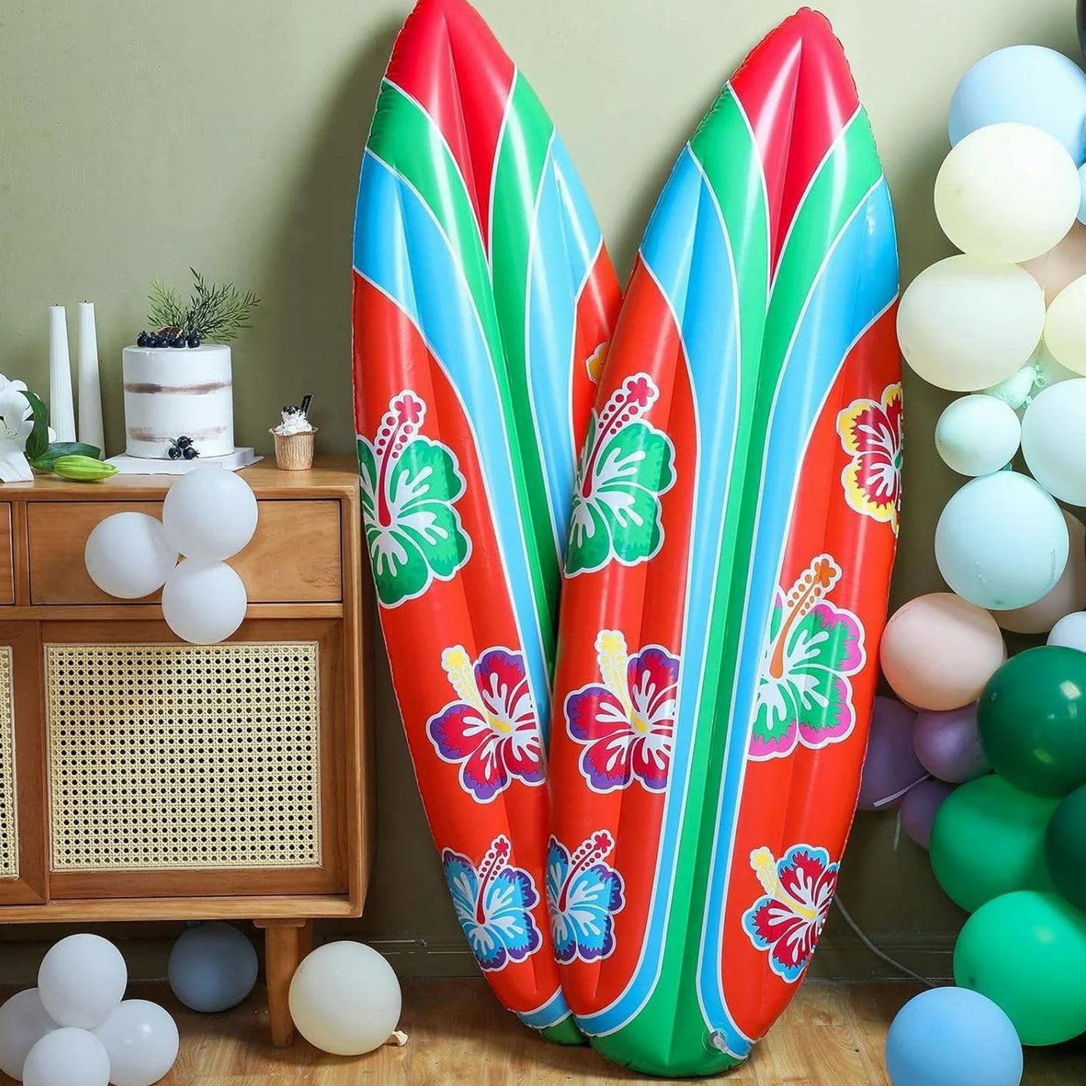Tabla De Surf Hinchable 2 Piezas Juguete Hinchable Piscina | Tabla De Surf Hinchable Para Niños Para Verano Piscina Exterior Aire Libre Juegos Acuáticos Y Decoración Jardín Niños