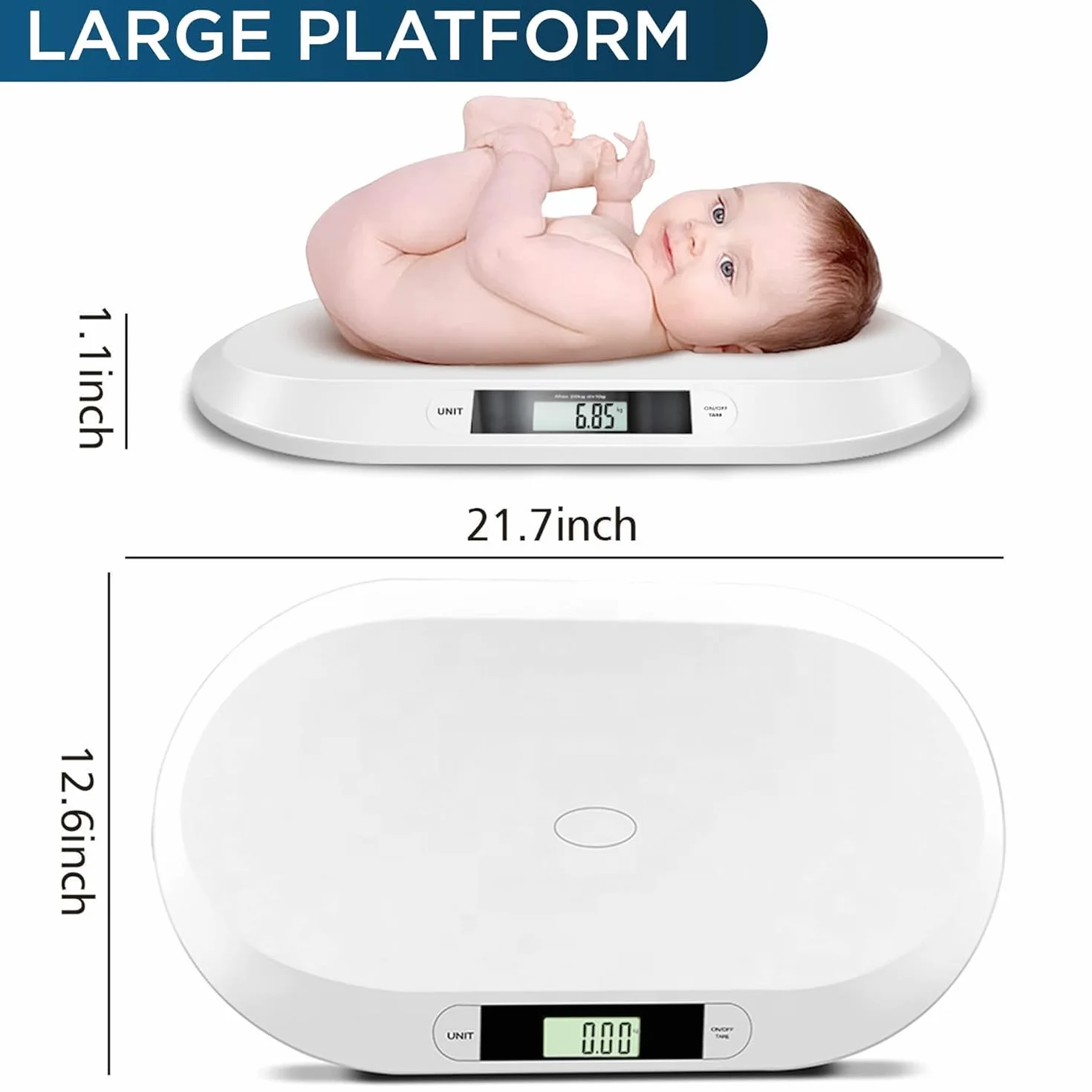 Báscula digital para bebés hasta 20 kg