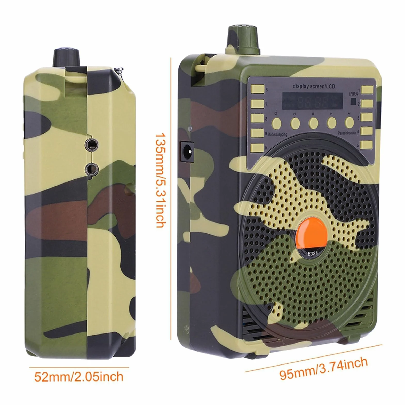 Llamador de Pájaros Electrónico, Altavoz MP3, Kit Control Remoto Portátil