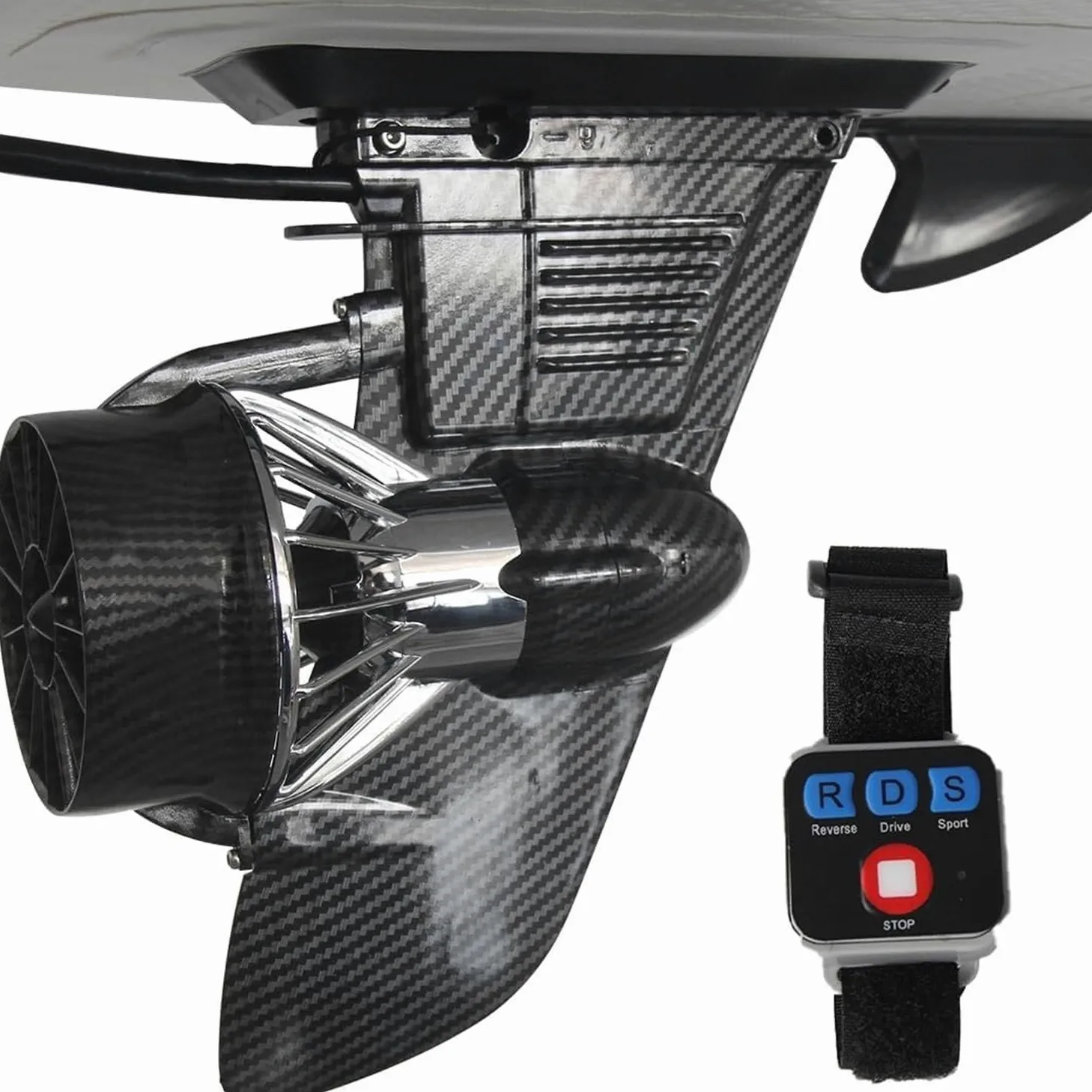 Tabla de surf con aleta motorizada eléctrica, tabla de surf eléctrica con propulsor de 24V, duración máxima de la batería 20 km, velocidad 3-6 km/h, para tabla de remo de barco de pesca de kayak