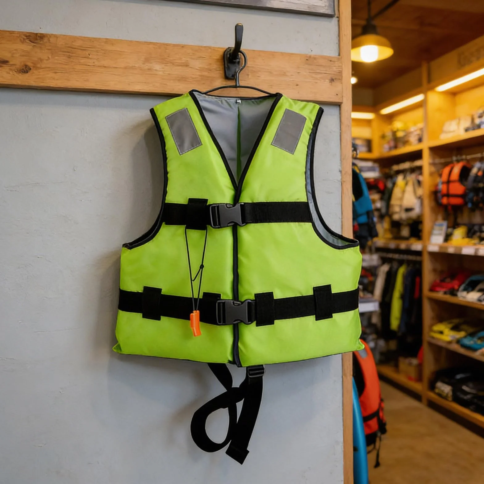 Chaleco de natación unisex con correa de seguridad y tiras reflectantes de silbato, chaleco impermeable para piscina, verano, kayak, playa, jugar, esnórquel, vacaciones