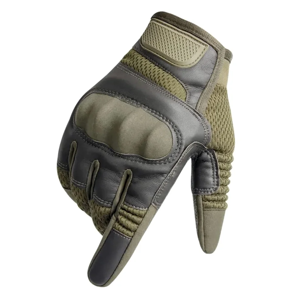 Entrenamiento al Aire Libre Deportes Escalada Tiro Caza Equitación Guantes de Dedo Completo (Color : Blue,White, Size : Medium)