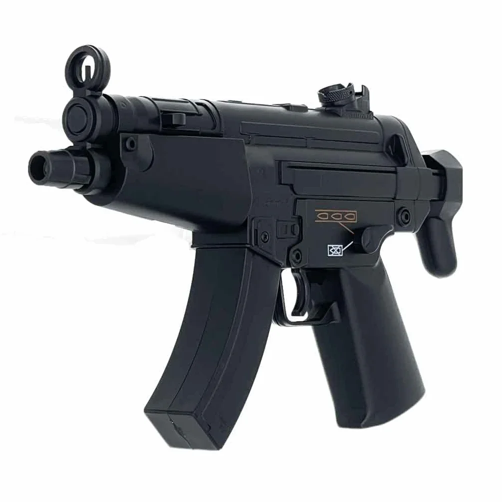Mini Rifle de Airsoft - MP5 Eléctrico a Batería/Material: Plástico ABS de Alta Resistencia/Potencia: 0,1 Joule/Disparo único o Modo ráfaga