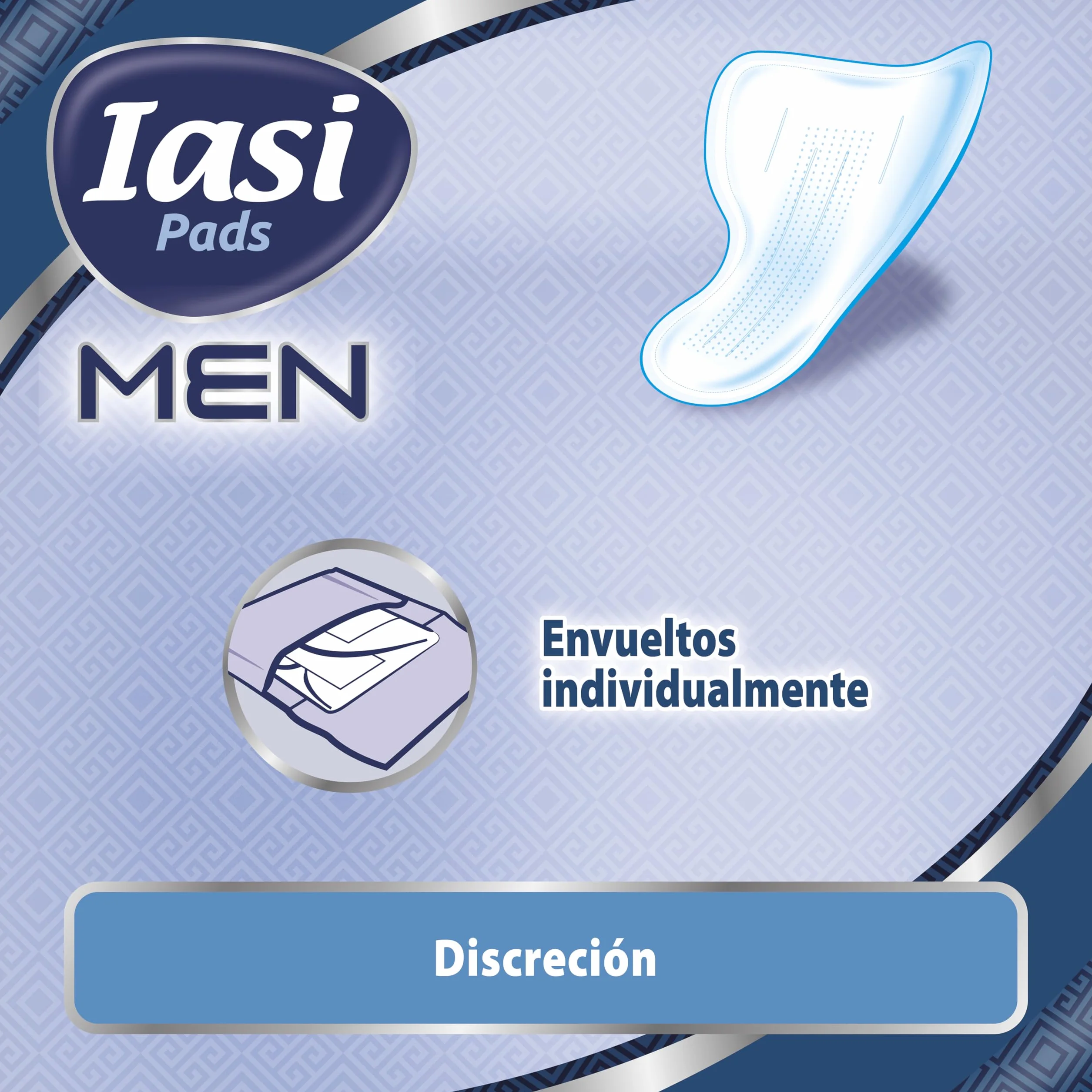 Escudos Absorbentes para pérdidas urinarias masculinas leves, IASI MEN Medium Level 2, 120 unidades