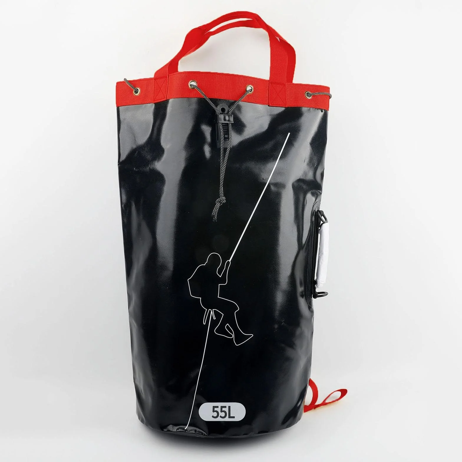 Bolsa de Engranaje de Cuerda de trepadora Mochila de Engranaje de Escalada 3 bucles de Cuerda empotrados de Fondo Reforzado PVC para montañismo