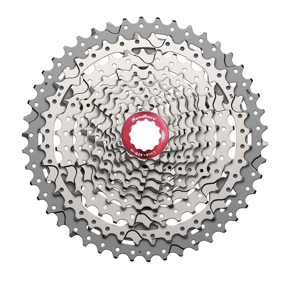 SunRace Cassette MX9 Light 11v sram XD 10-42t Silver (Cassette MTB)