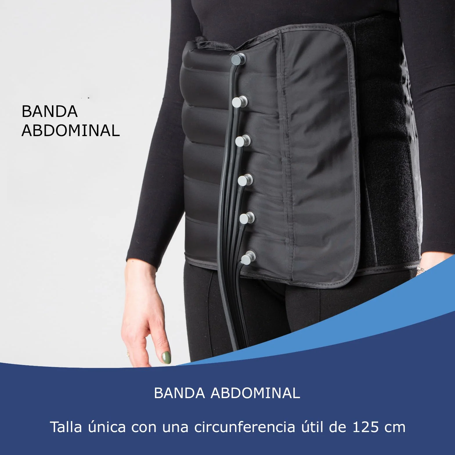 DinamicaMed Presoterapia Compact 6.0 – Máquina Drenaje Linfático 6 Programas 6 Cámaras Aire Piernas XL Faja Abdominal