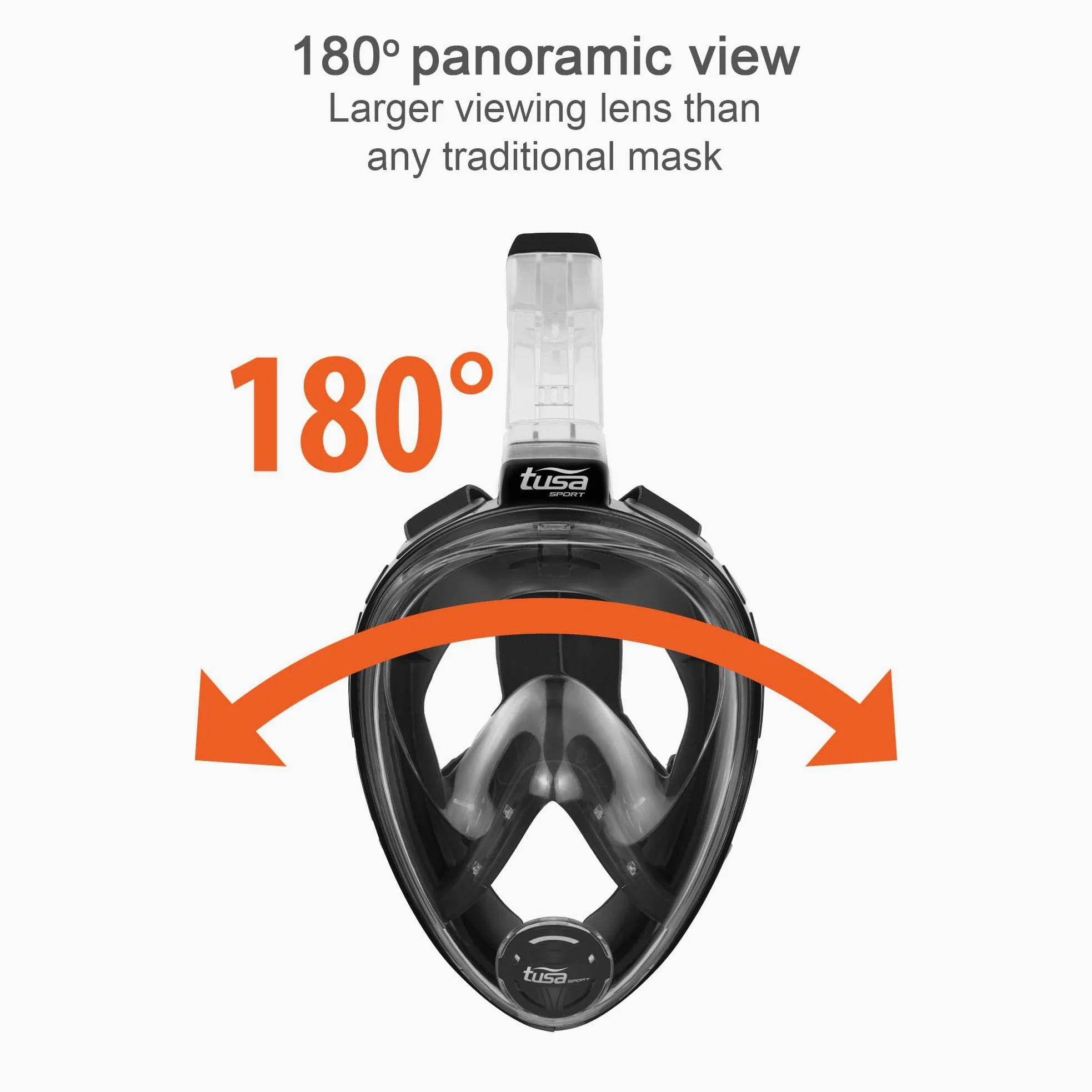 TUSA - Máscara de snorkel de cara completa