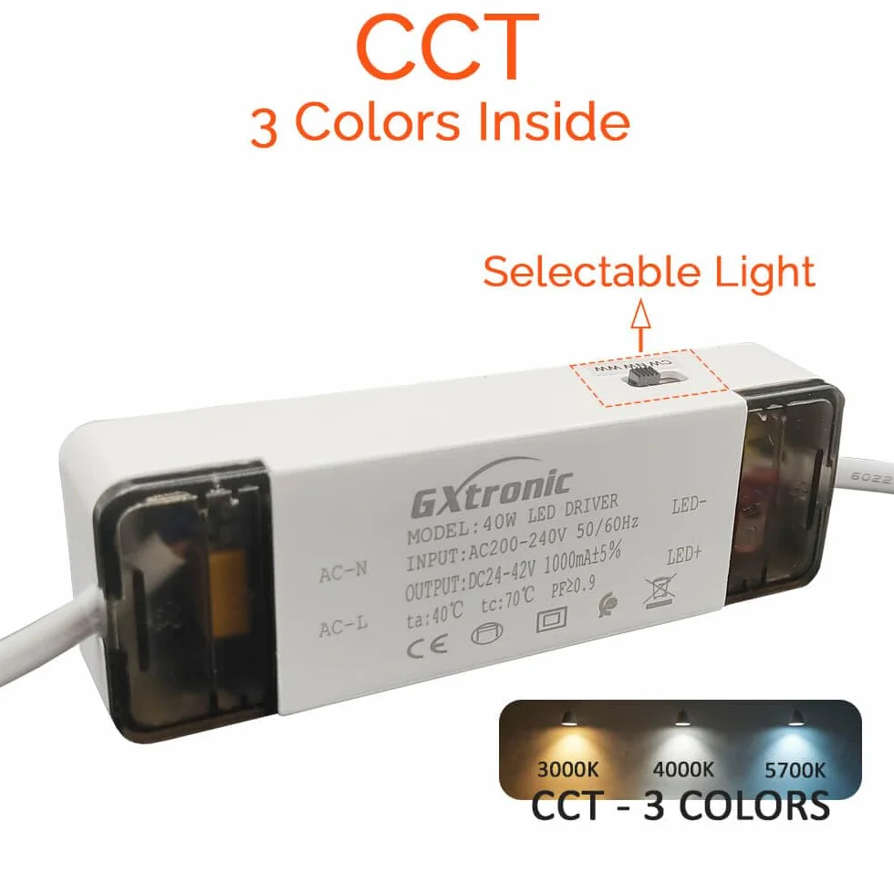 FactorLED Foco Proyector LED 40W Rectangular 120º Dimmable CCT Cambio de Color