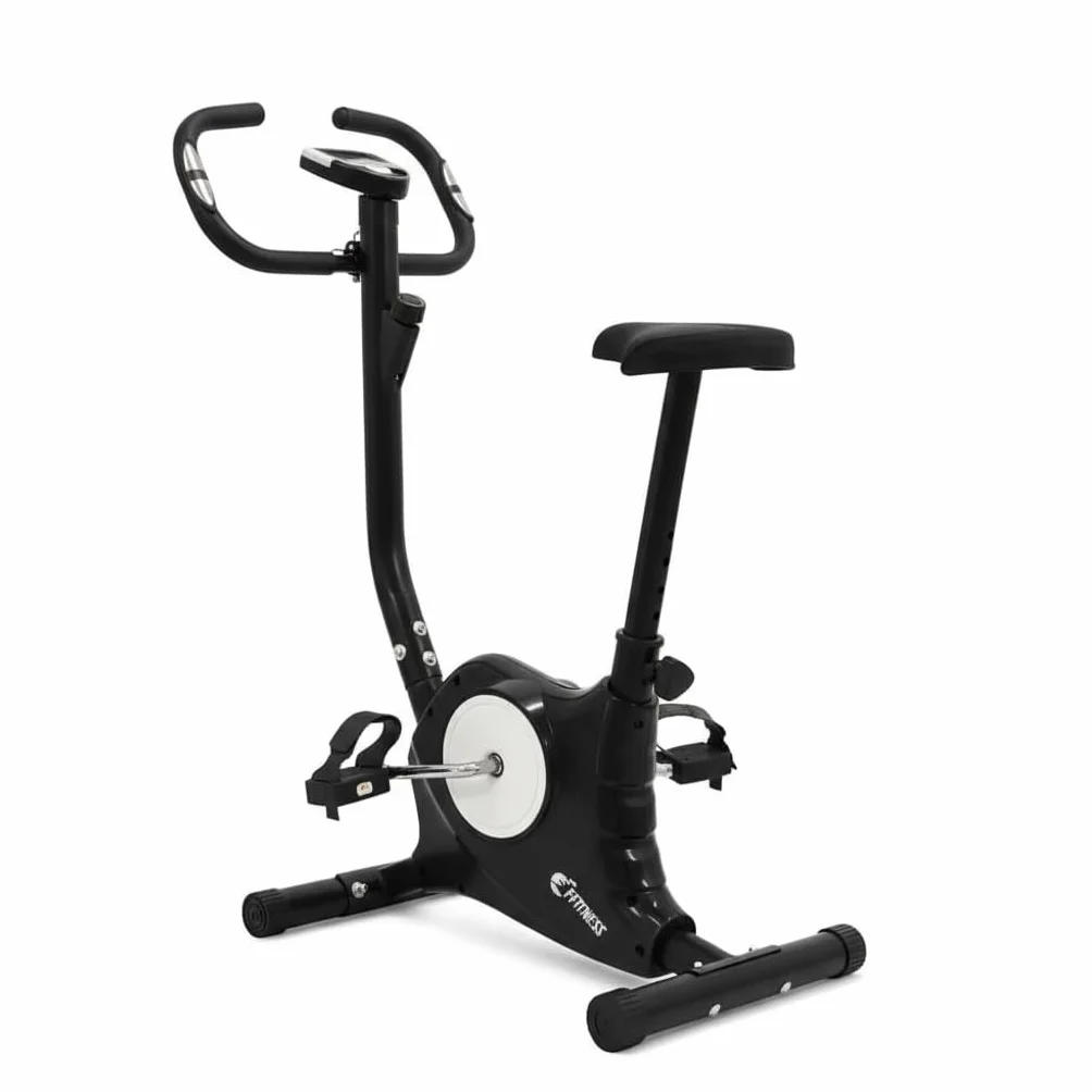Bicicleta estática de cámara para adelgazar y tonificar glúteos y piernas, resistencia ajustable sensores cardiovasculares pantalla LCD sillín ajustable entrenamiento fitness