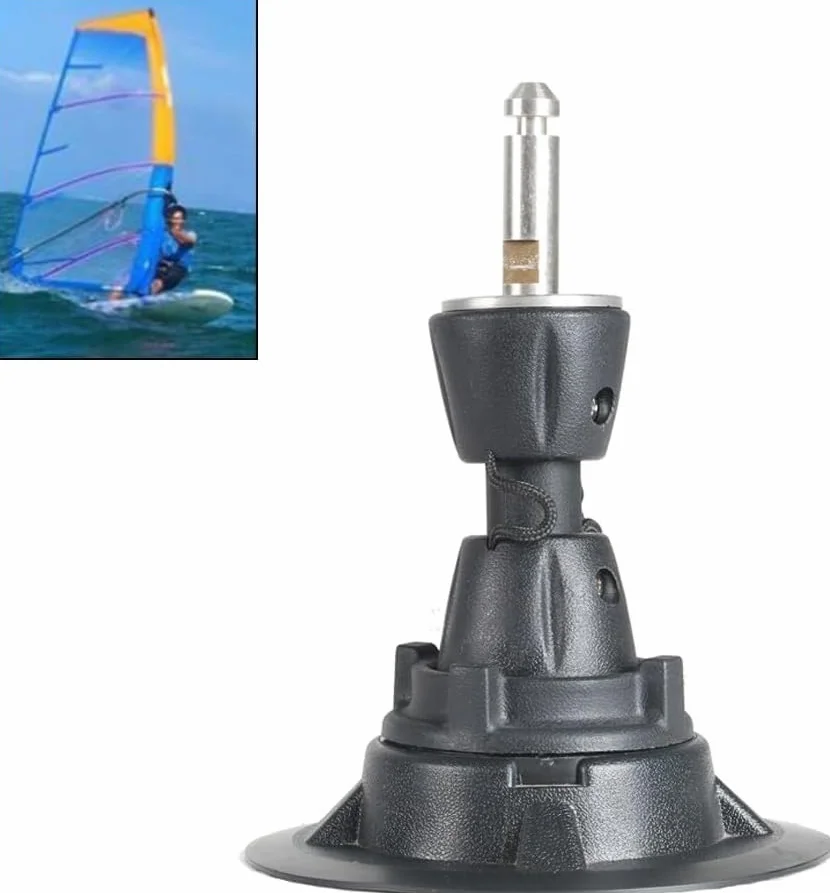 TaiCha Base de mástil de windsurf giratoria 360 grados diámetro 12,5 cm para tablero de vela