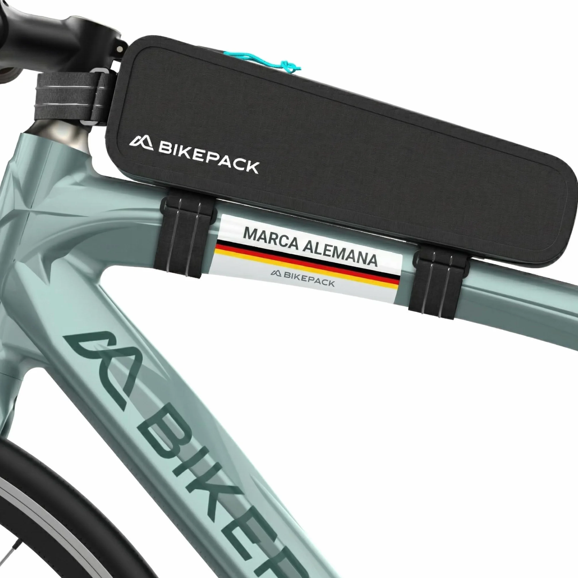 BIKEPACK Bolsa para tubo superior para bicicleta - Bolsa de tubo superior - Accesorios para bicicleta Gravel Bike - 100% impermeable