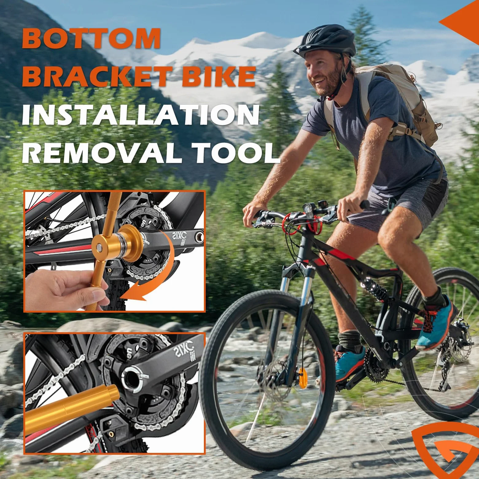 Kit de herramientas de instalación y extracción del pedalier de bicicleta