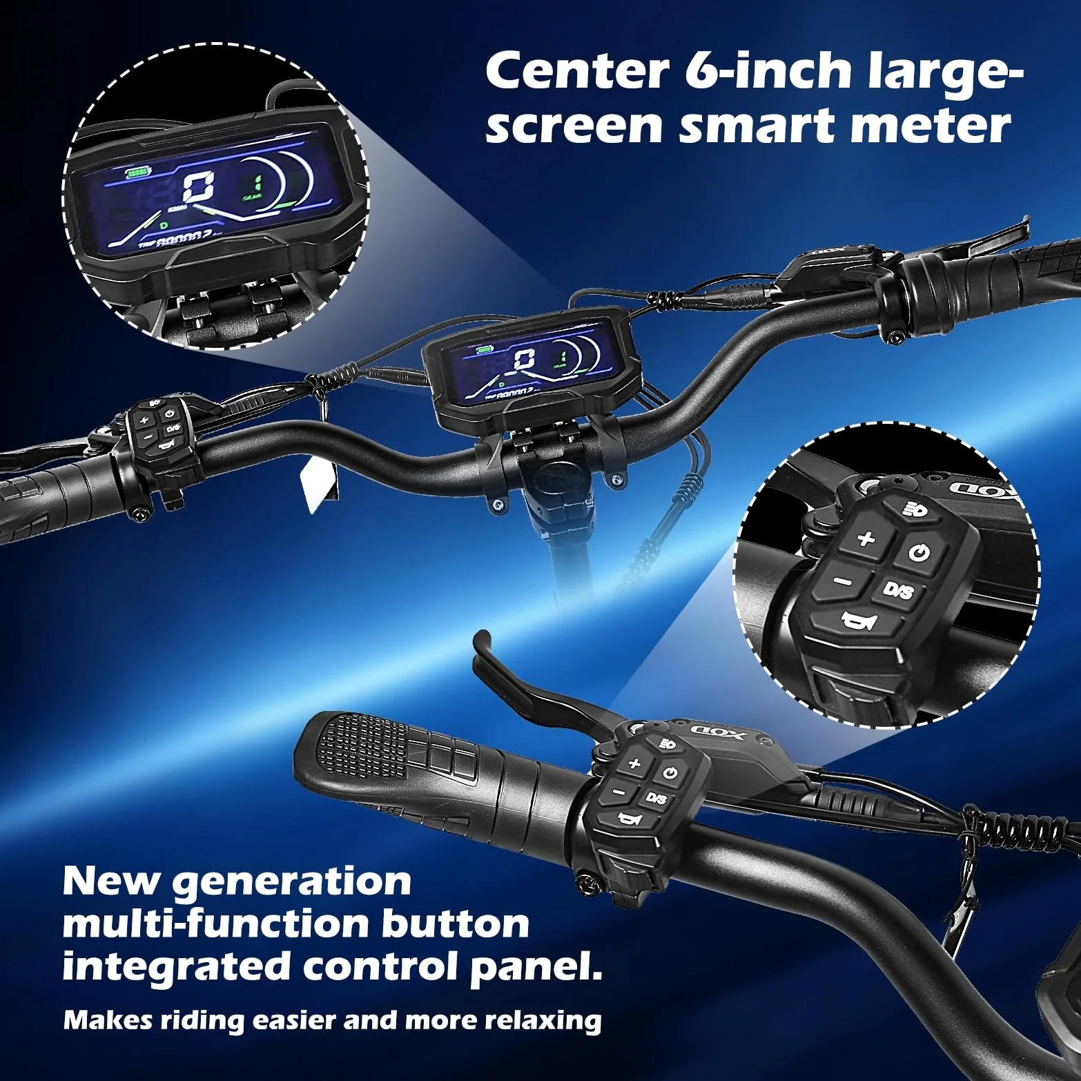 HWWH Patinete Electrico Todoterreno Adultos Scooter Eléctrico Plegable Doble Motor Arranque NFC, Acelerador Rotatorio 11 Pulgadas Neumáticos Todoterreno 60V/40AH Batería de Litio 120 km Duración